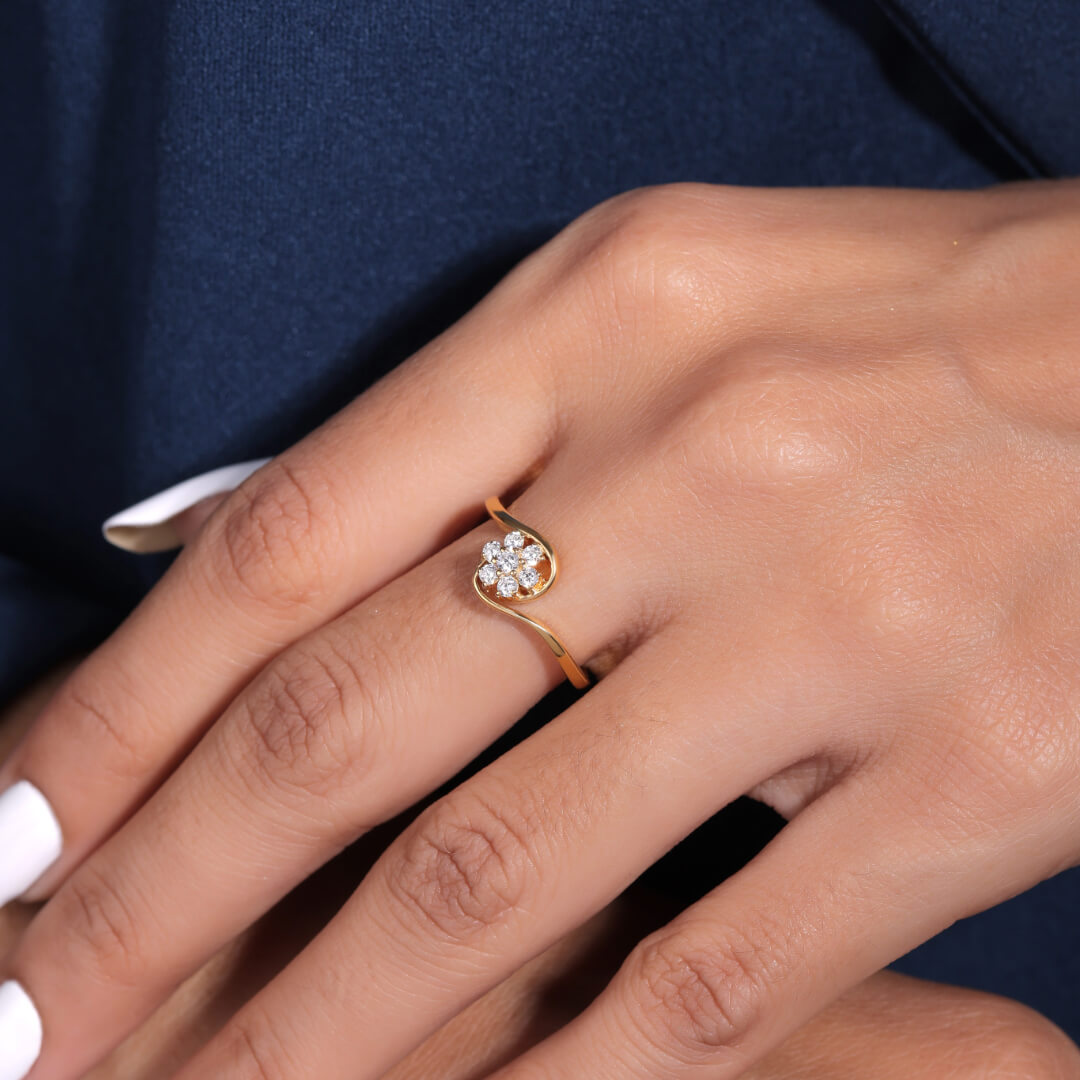 Efan Daily Wear Silver Ring for Women - Shinez By Baxi Jewellers