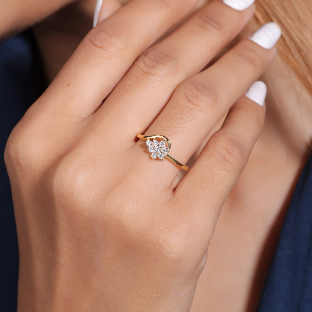 Queeni Daily Wear Silver Ring for Women - Shinez By Baxi Jewellers