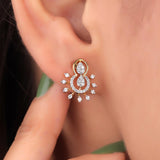 Apollo Silver Stud Earrings for Women - Shinez By Baxi Jewellers