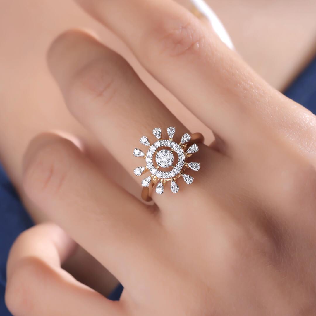 Zeea Silver Ring for Women - Shinez By Baxi Jewellers