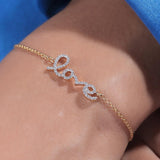 Cressy Love Silver Loose Bracelet for Women - Shinez By Baxi Jewellers