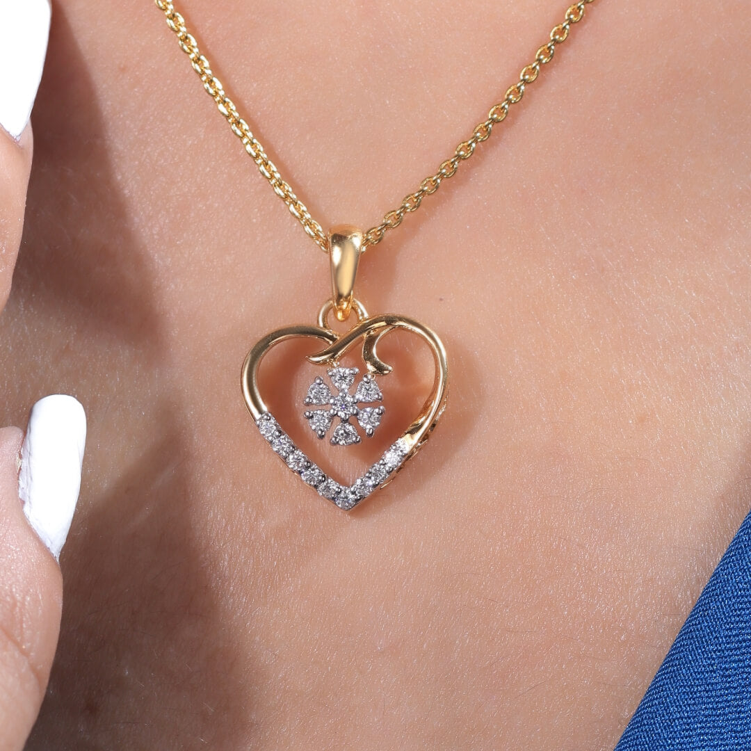 Marie Silver Pendant For Women - Shinez By Baxi Jewellers