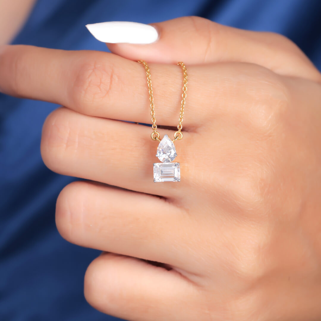 Rili Toi Et Moi Silver Pendant For Women - Shinez By Baxi Jewellers