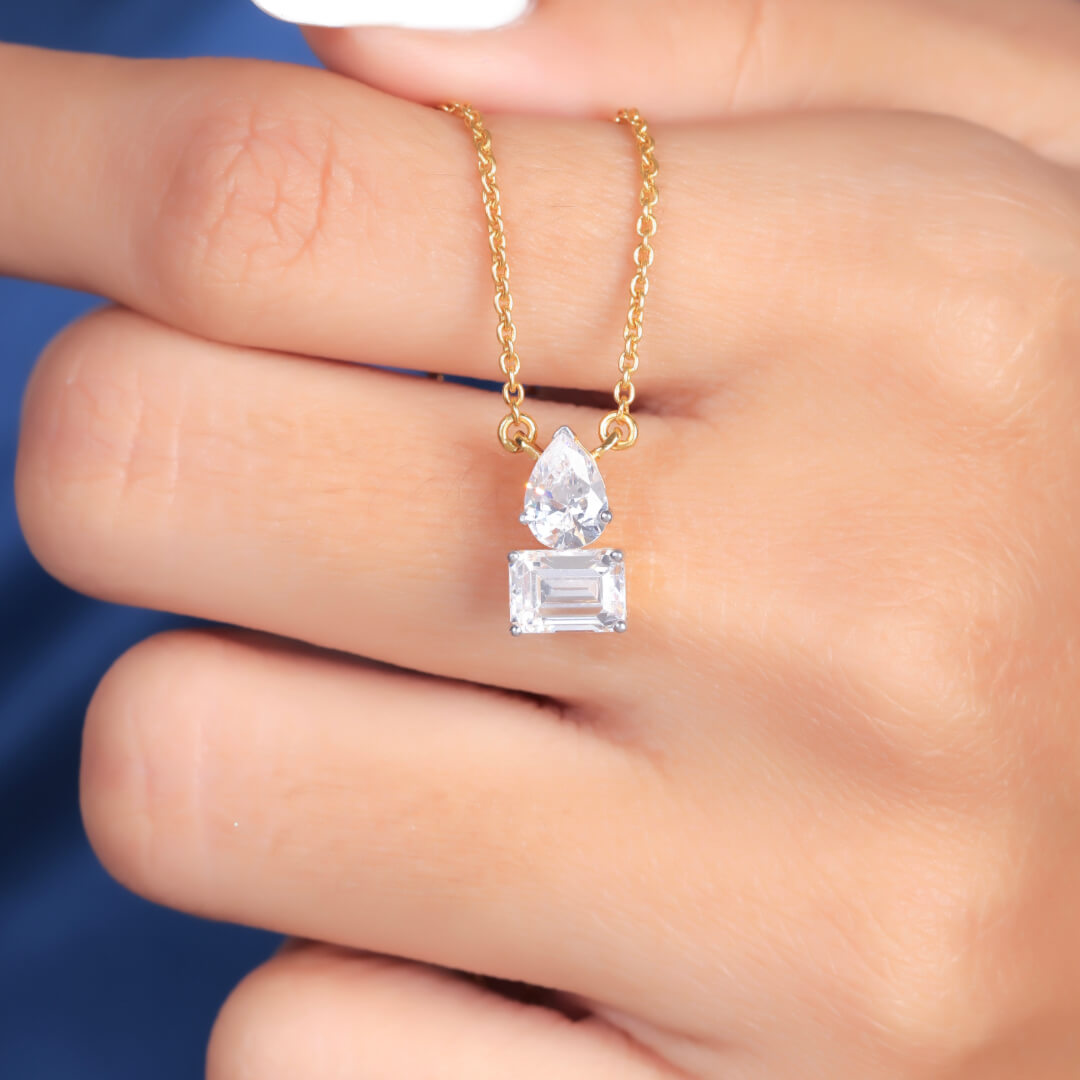 Rili Toi Et Moi Silver Pendant For Women - Shinez By Baxi Jewellers