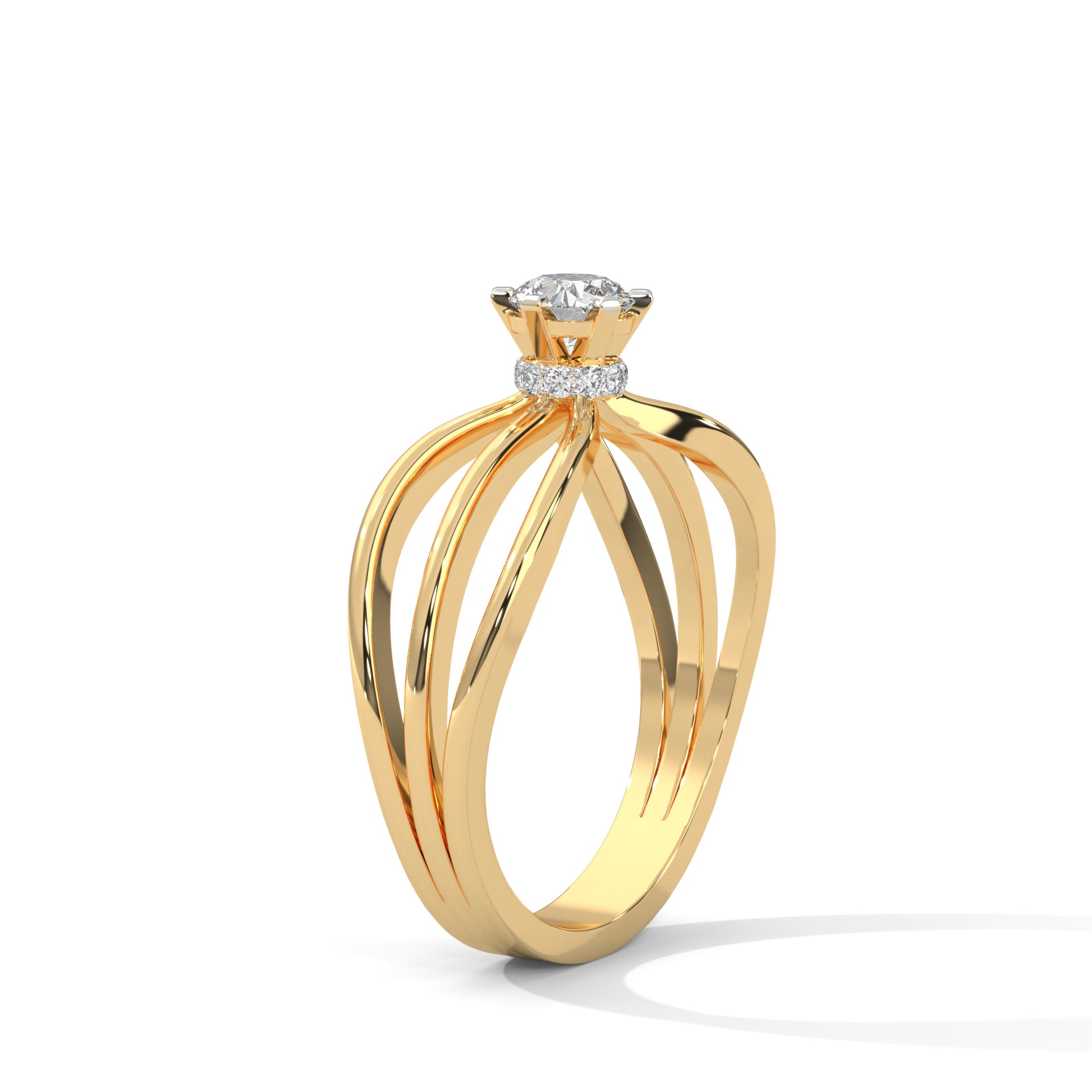 Vrai Silver Solitaire Ring For Women - Shinez By Baxi Jewellers