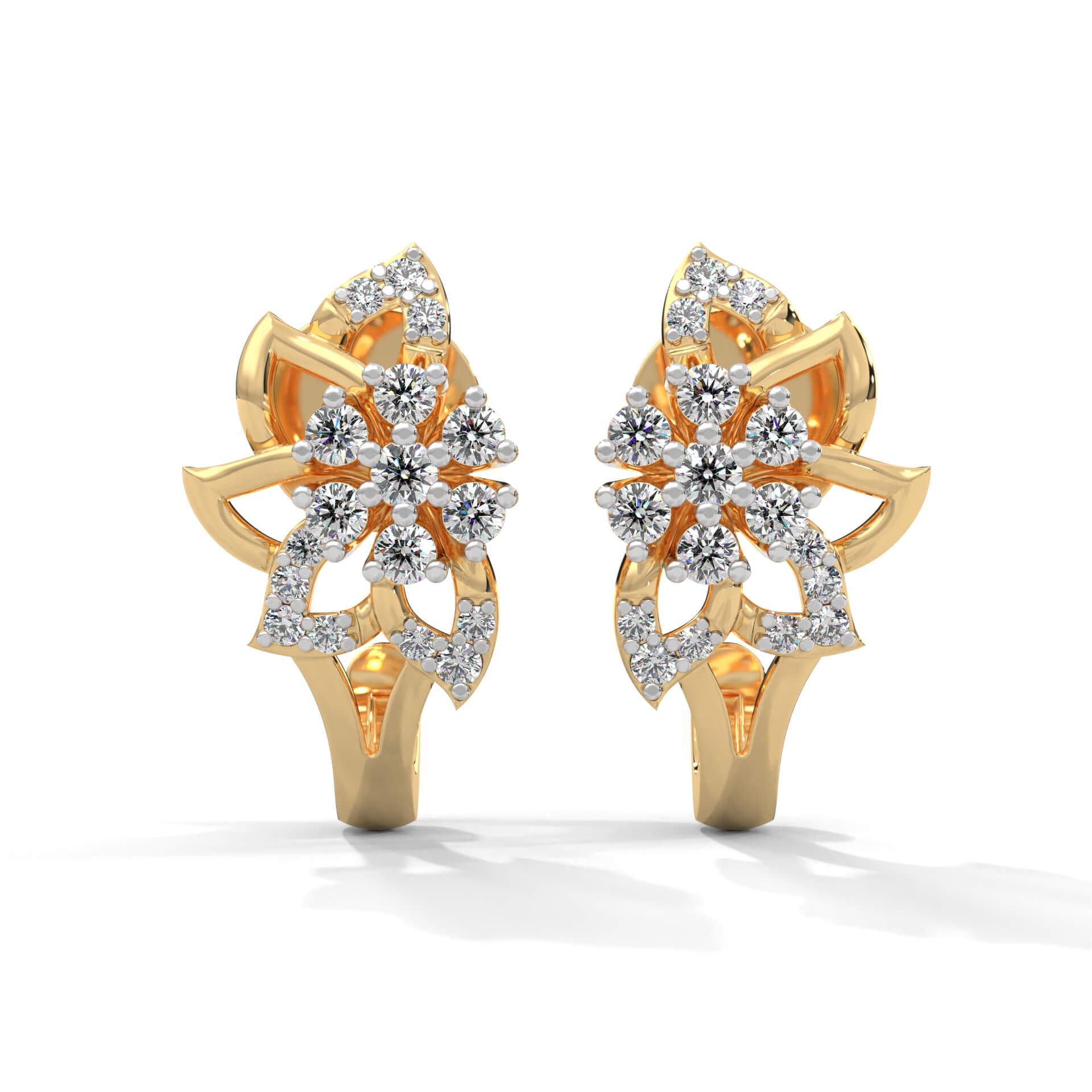 Selona Silver Earrings for Women | 22KT Gold Vermeil - Shinez By Baxi Jewellers