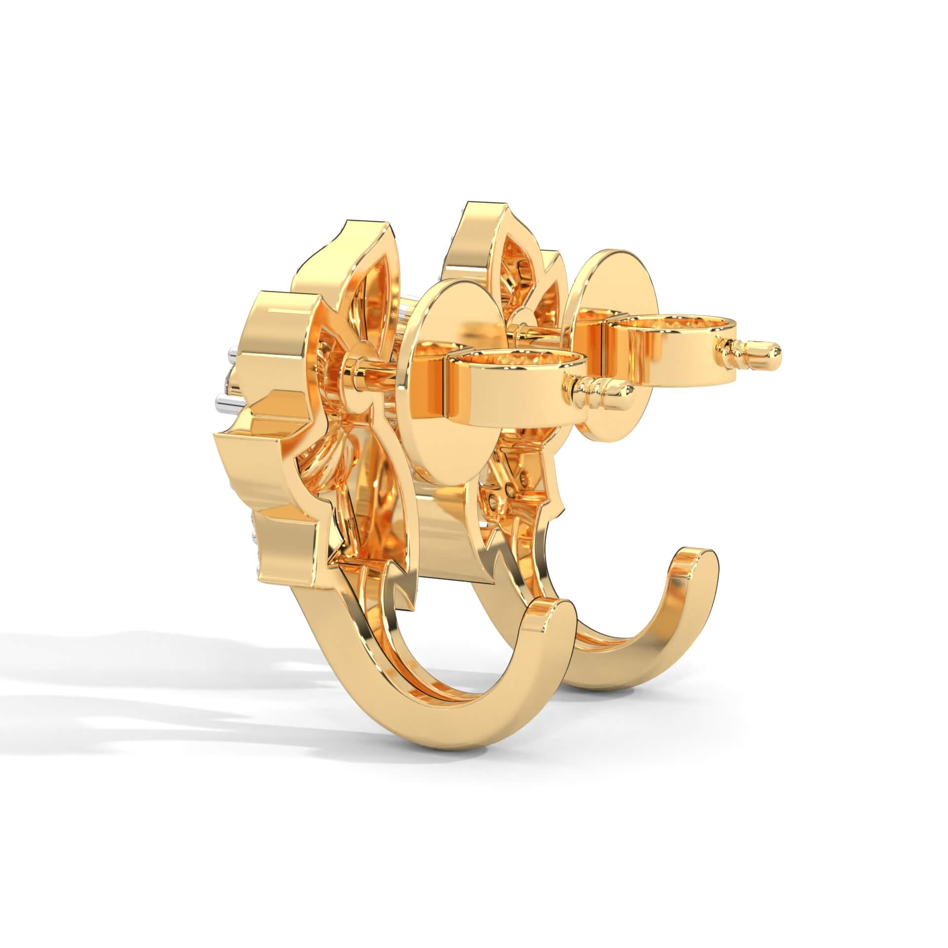 Selona Silver Earrings for Women | 22KT Gold Vermeil - Shinez By Baxi Jewellers