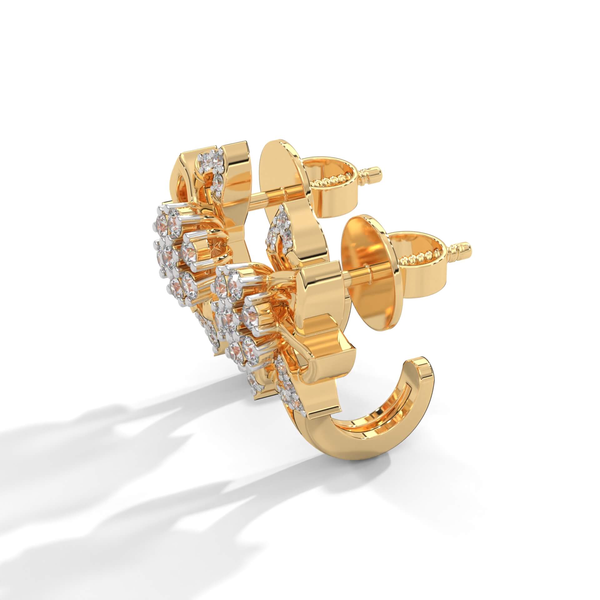 Selona Silver Earrings for Women | 22KT Gold Vermeil - Shinez By Baxi Jewellers