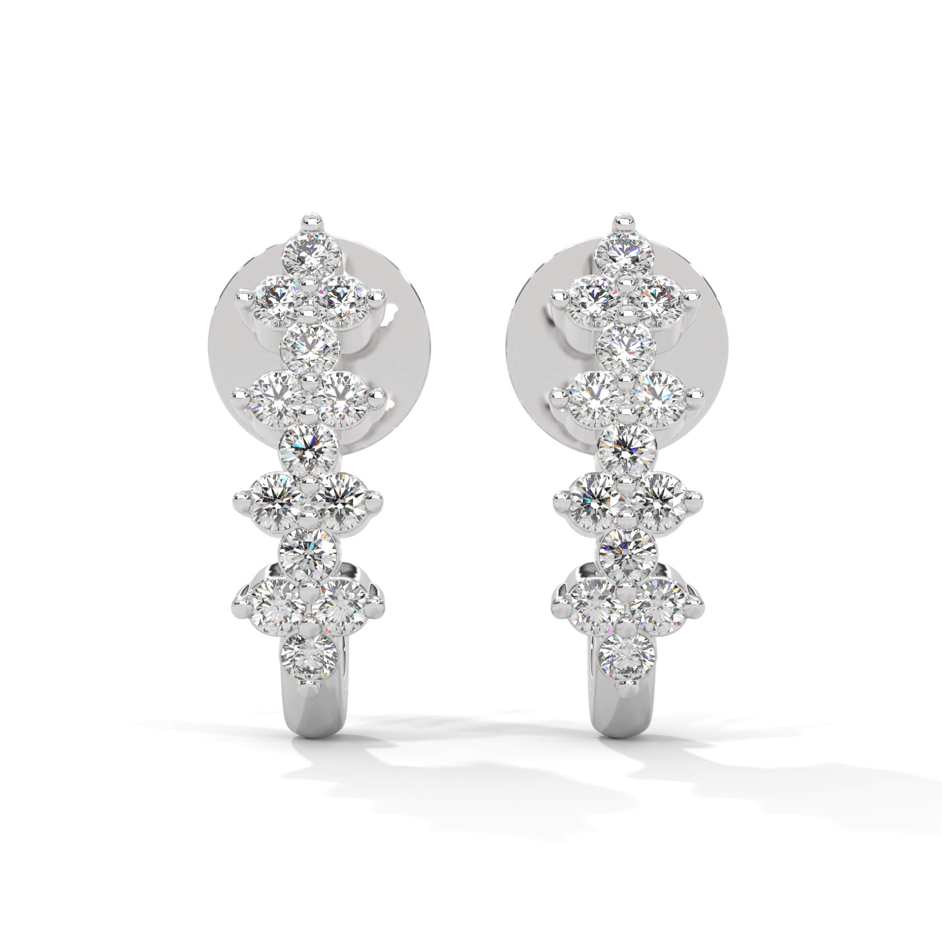 Freydis Silver Hoop Earrings for Women - Shinez By Baxi Jewellers