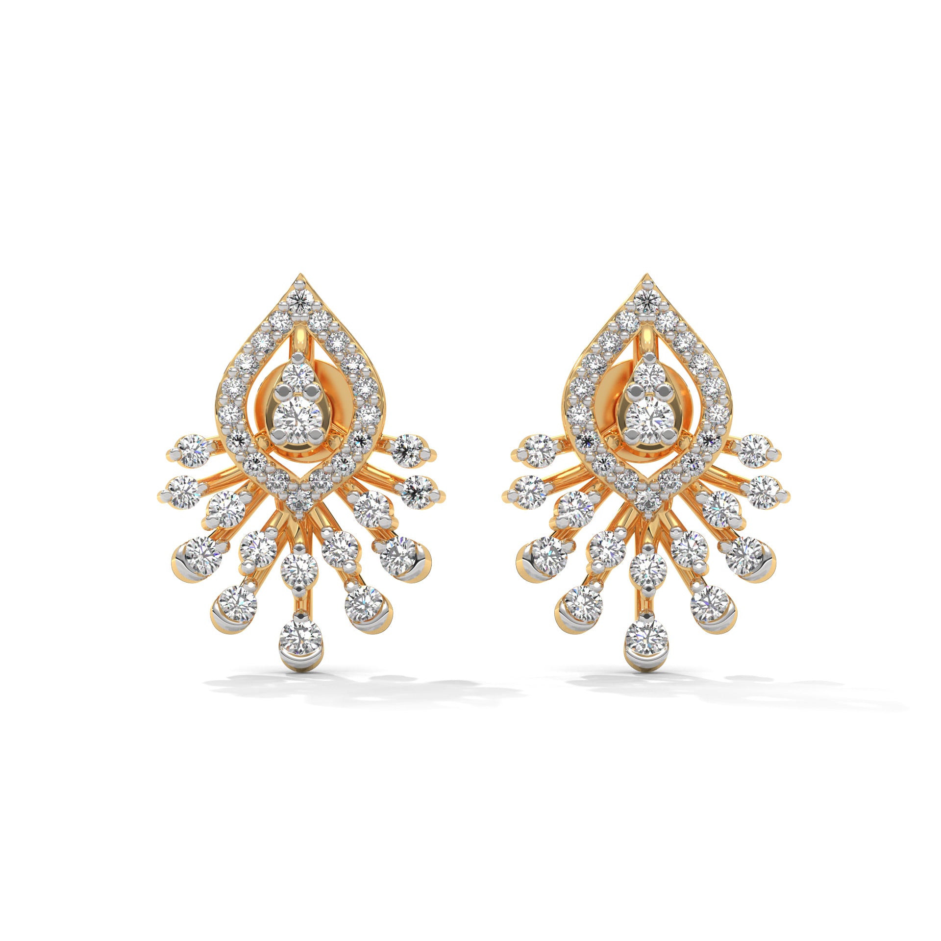 Juliet Moissanite Pendant and Earrings Set - Shinez By Baxi Jewellers
