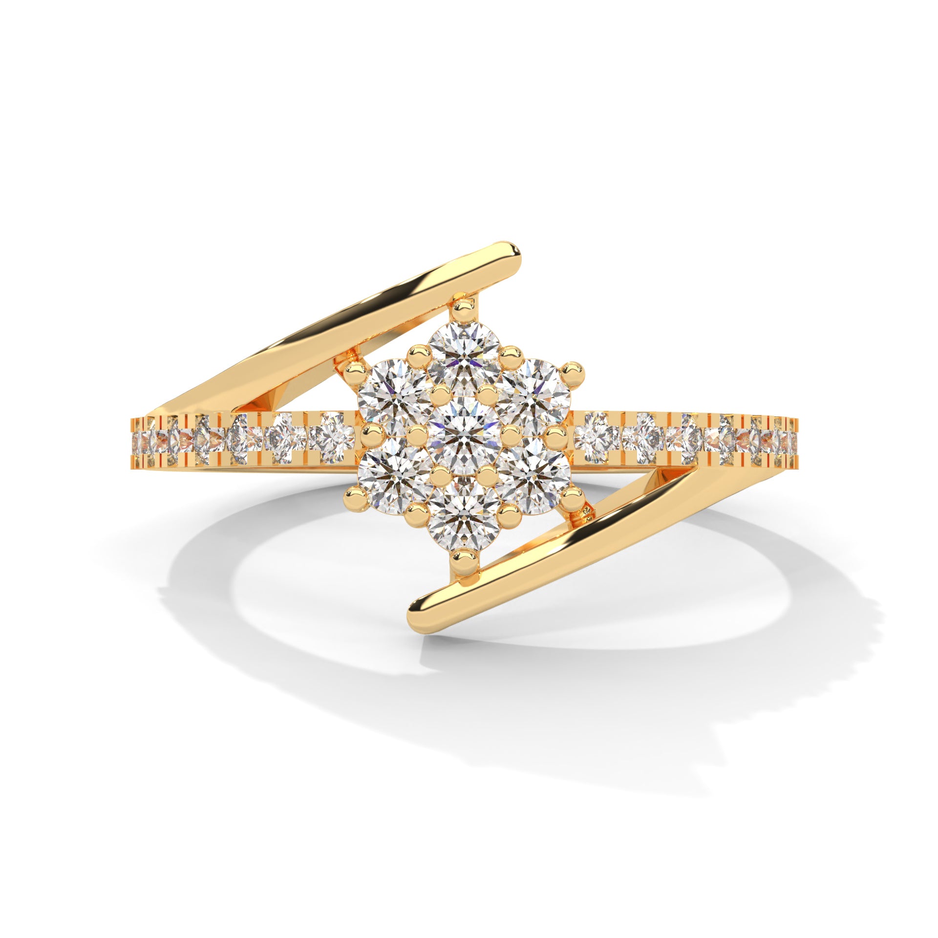 Teya Daily Wear Silver Ring for Women - Shinez By Baxi Jewellers