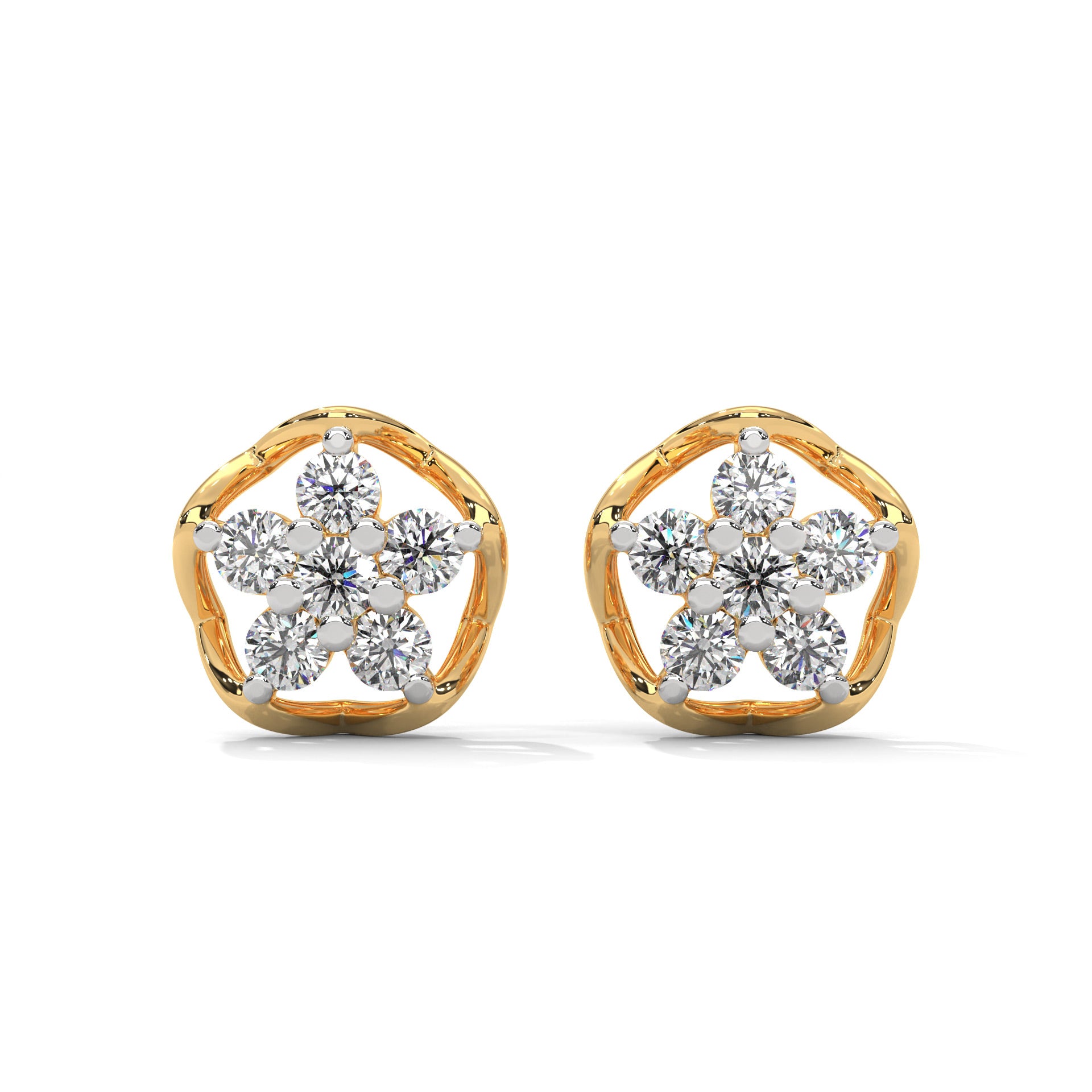 Harmony Moissanite Pendant and Earrings Set - Shinez By Baxi Jewellers