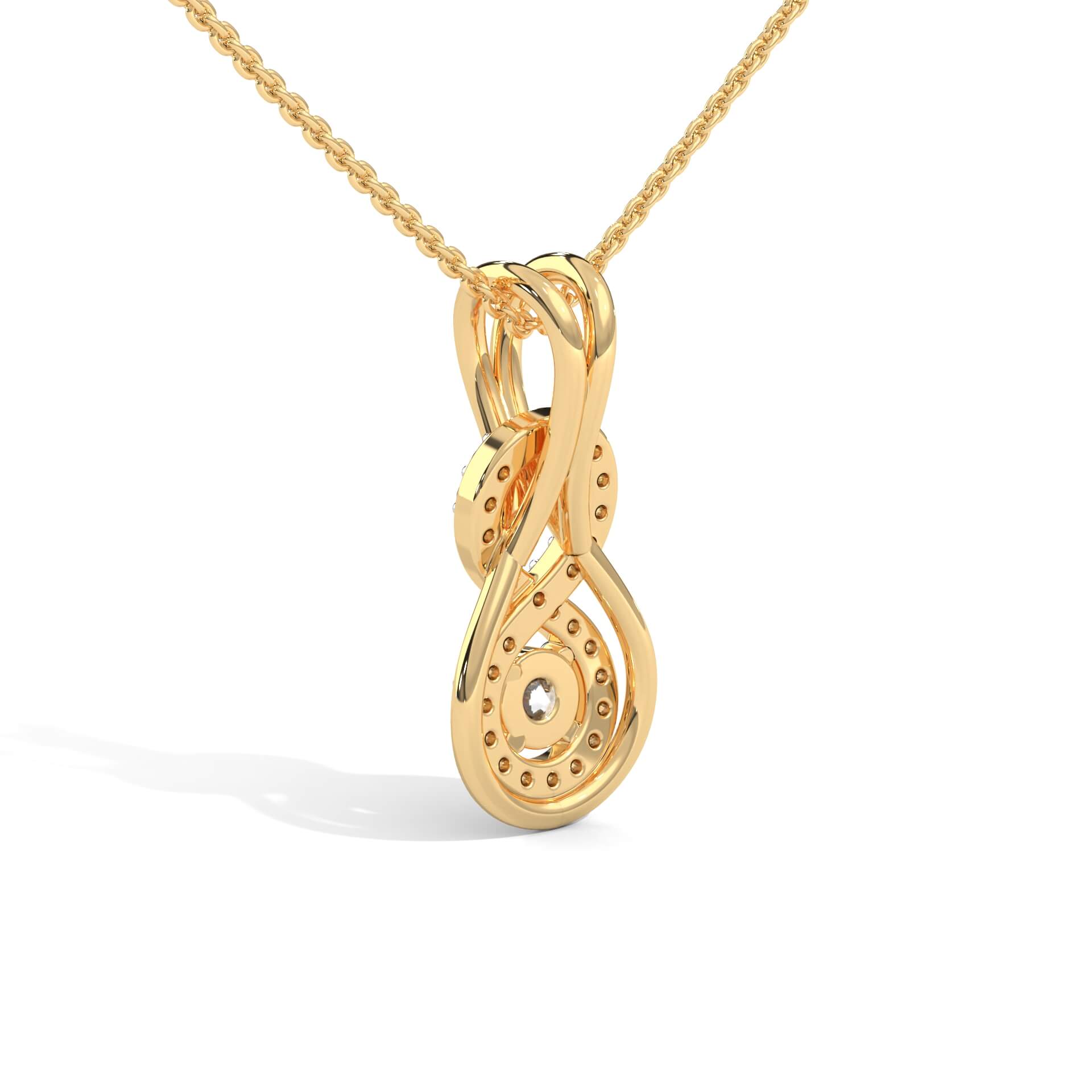 Larina Silver Pendant with chain | 22KT Gold Vermeil - Shinez By Baxi Jewellers