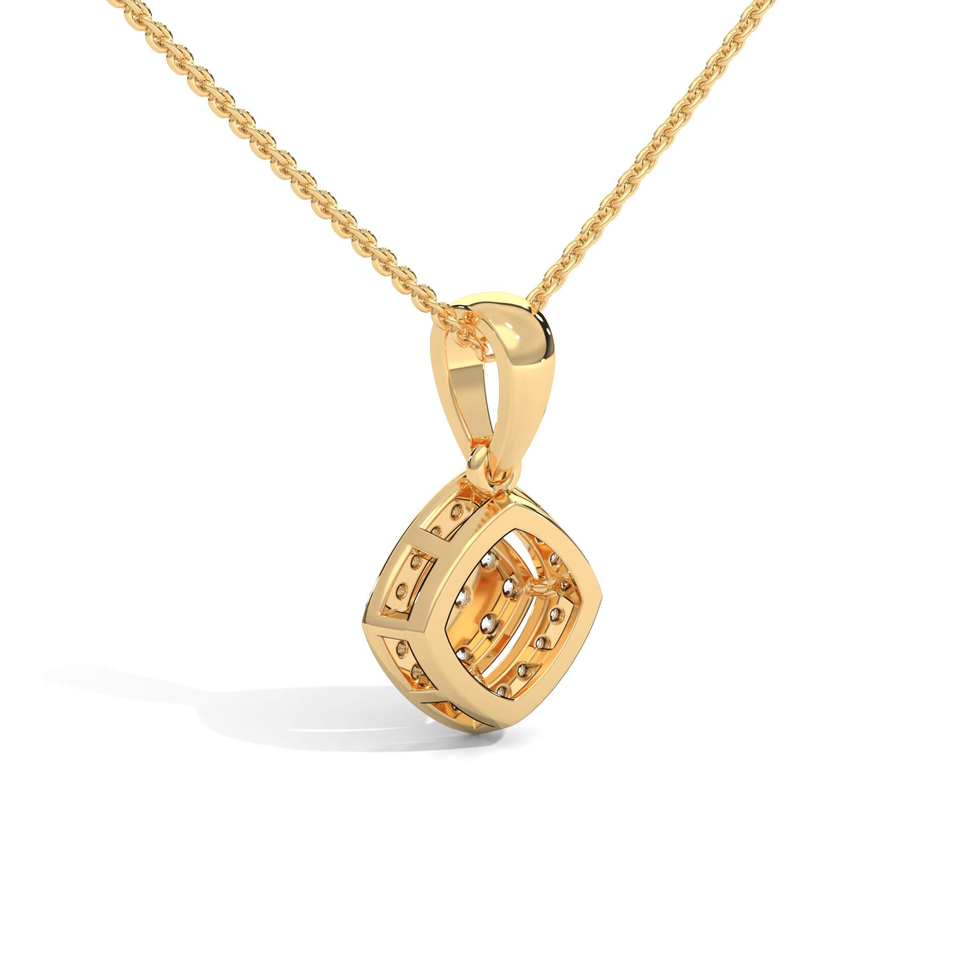 Anya Silver Pendant with chain | 22KT Gold Vermeil - Shinez By Baxi Jewellers