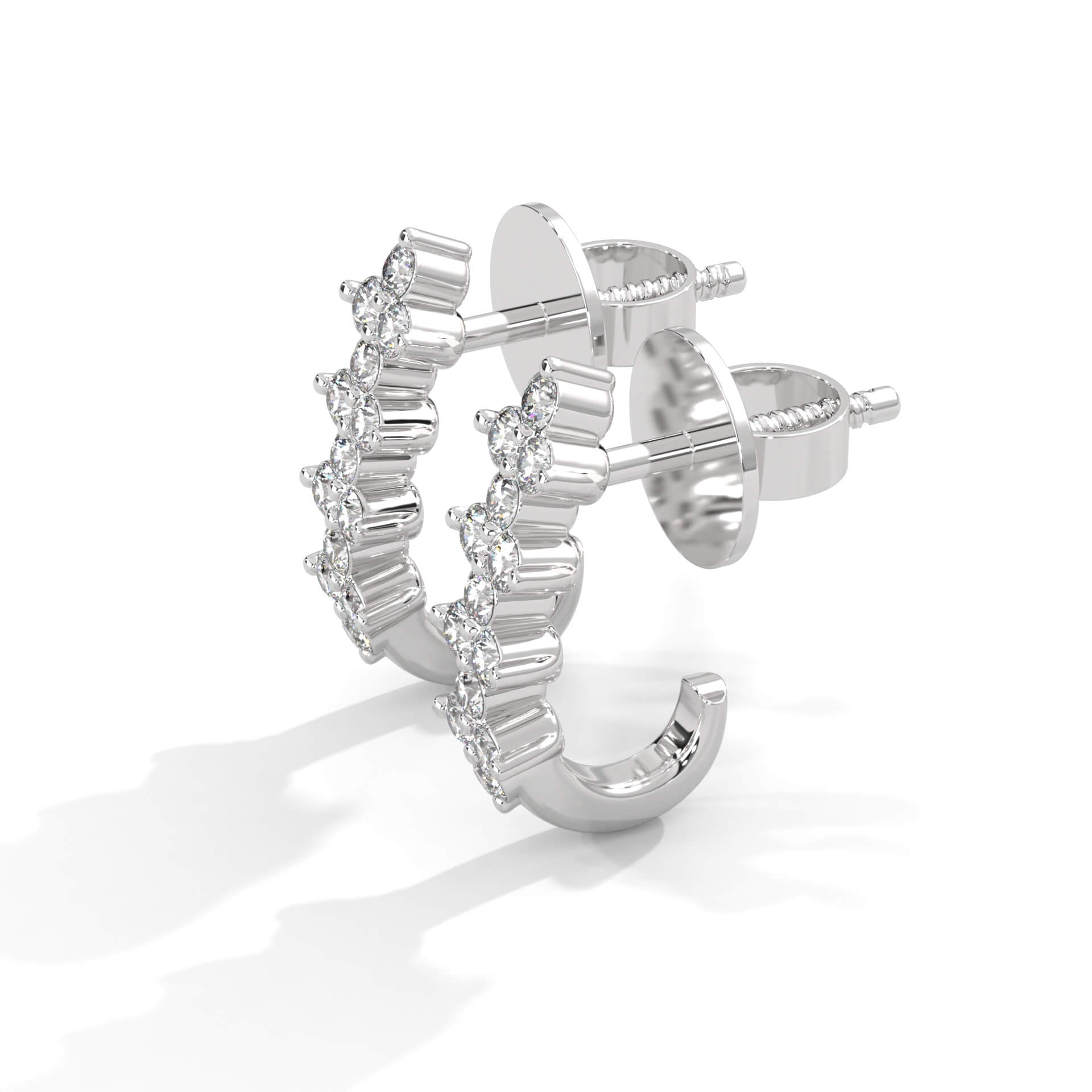 Freydis Silver Hoop Earrings for Women - Shinez By Baxi Jewellers