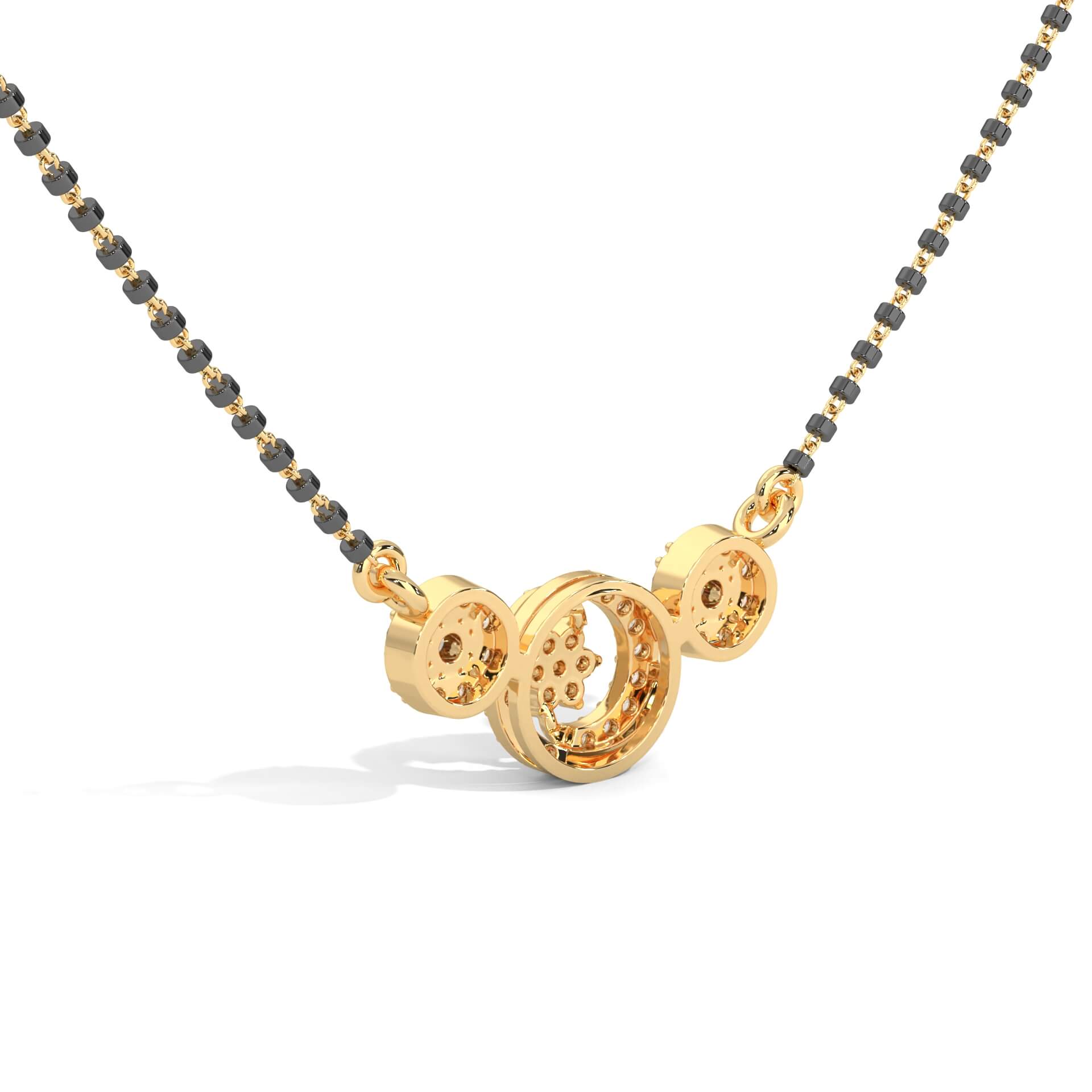 Giana Silver Mangalsutra | 22KT Gold Vermeil - Shinez By Baxi Jewellers