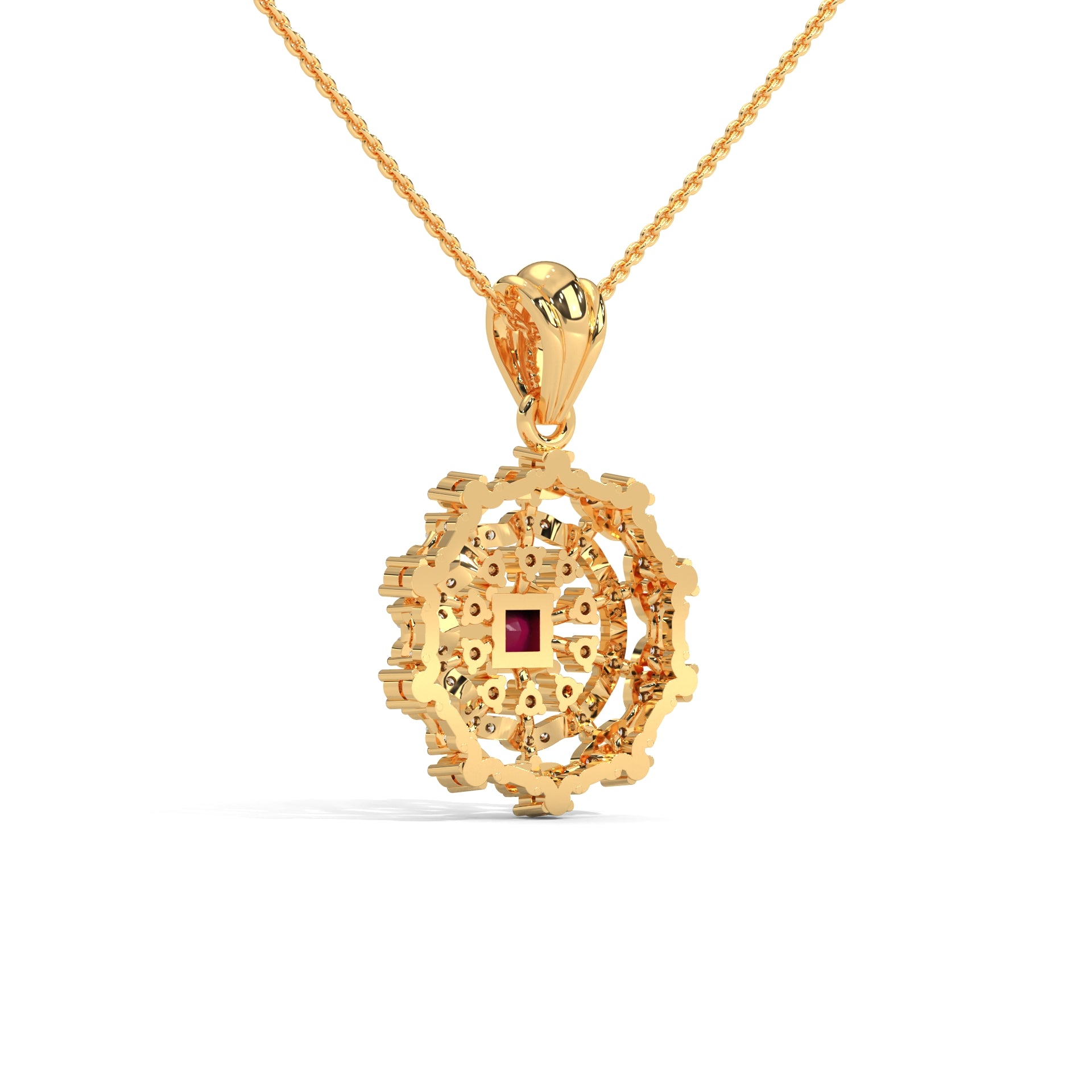 Darsi Moissanite Pendant and Earrings Set - Shinez By Baxi Jewellers