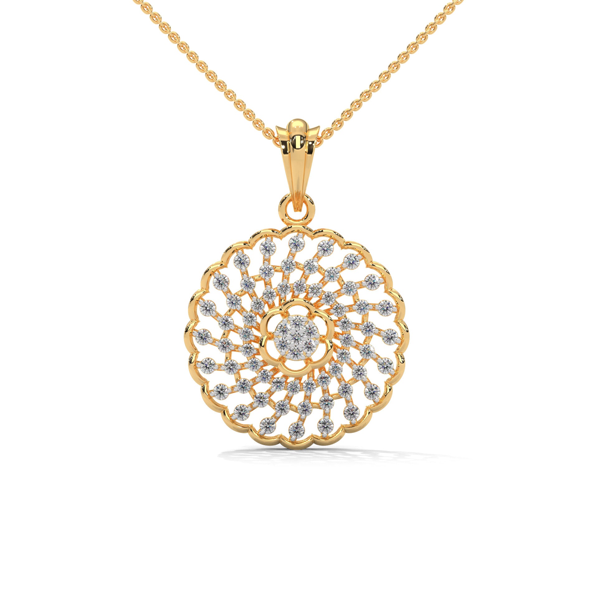 Noir Moissanite Pendant and Earrings Set - Shinez By Baxi Jewellers