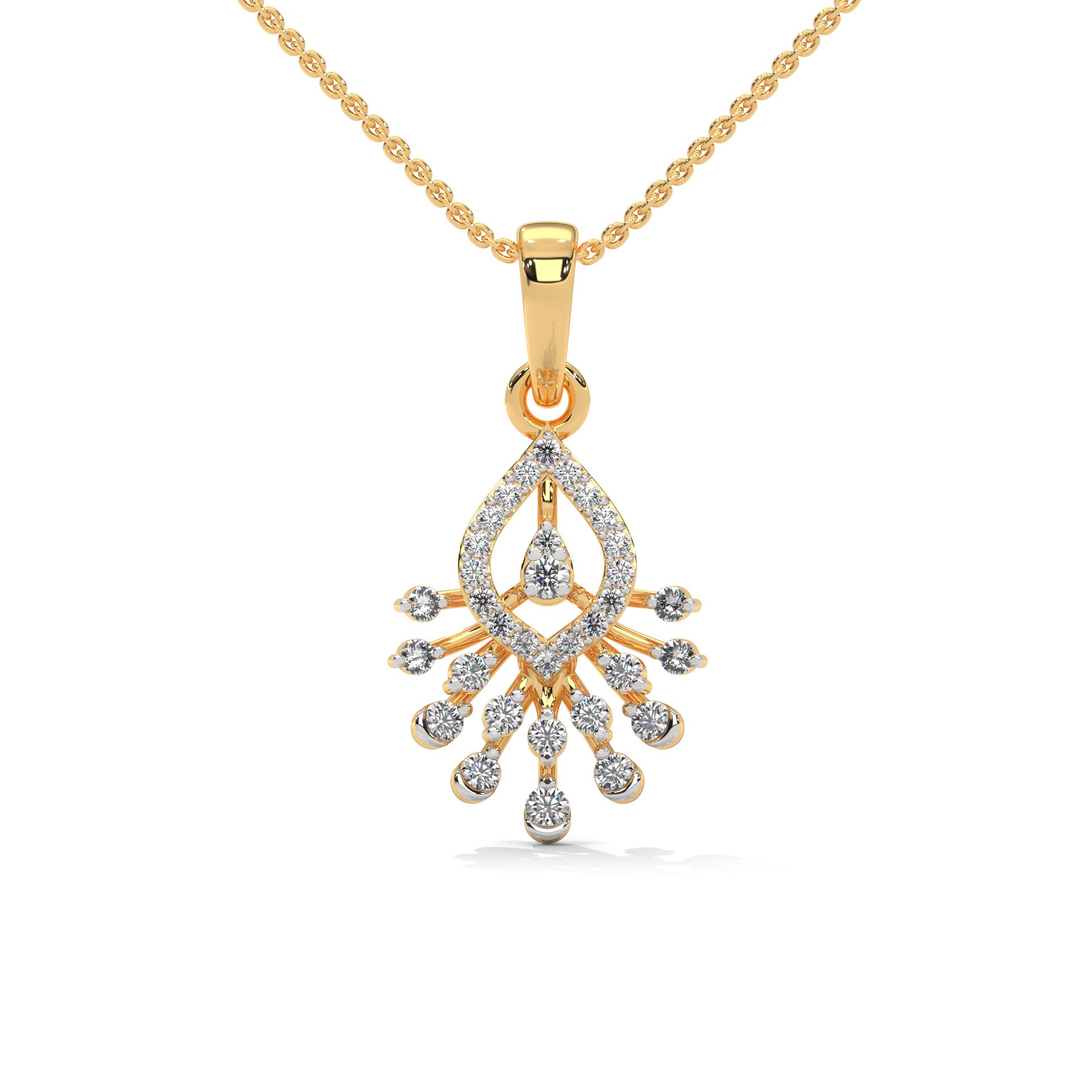 Juliet Moissanite Pendant and Earrings Set - Shinez By Baxi Jewellers