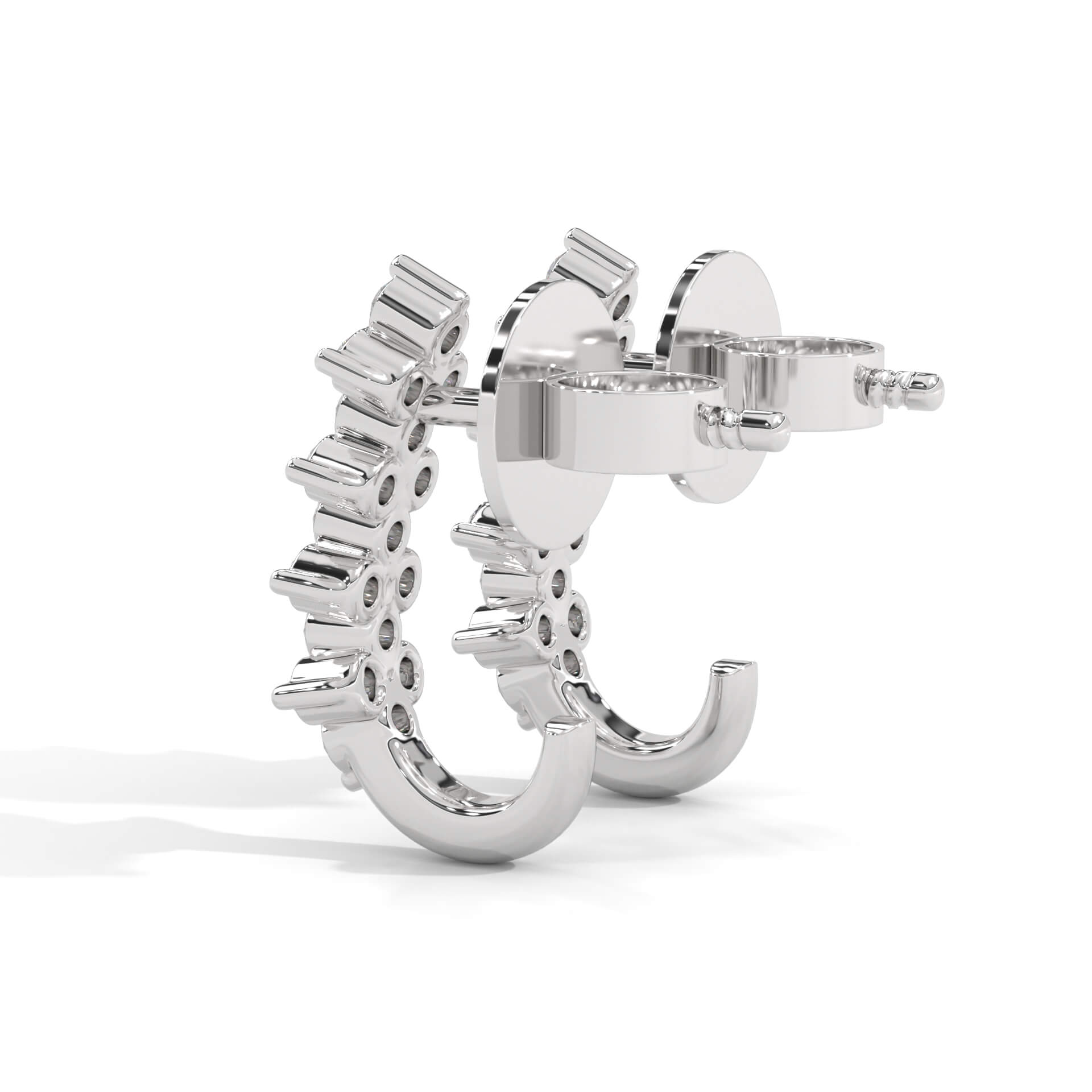 Freydis Silver Hoop Earrings for Women - Shinez By Baxi Jewellers