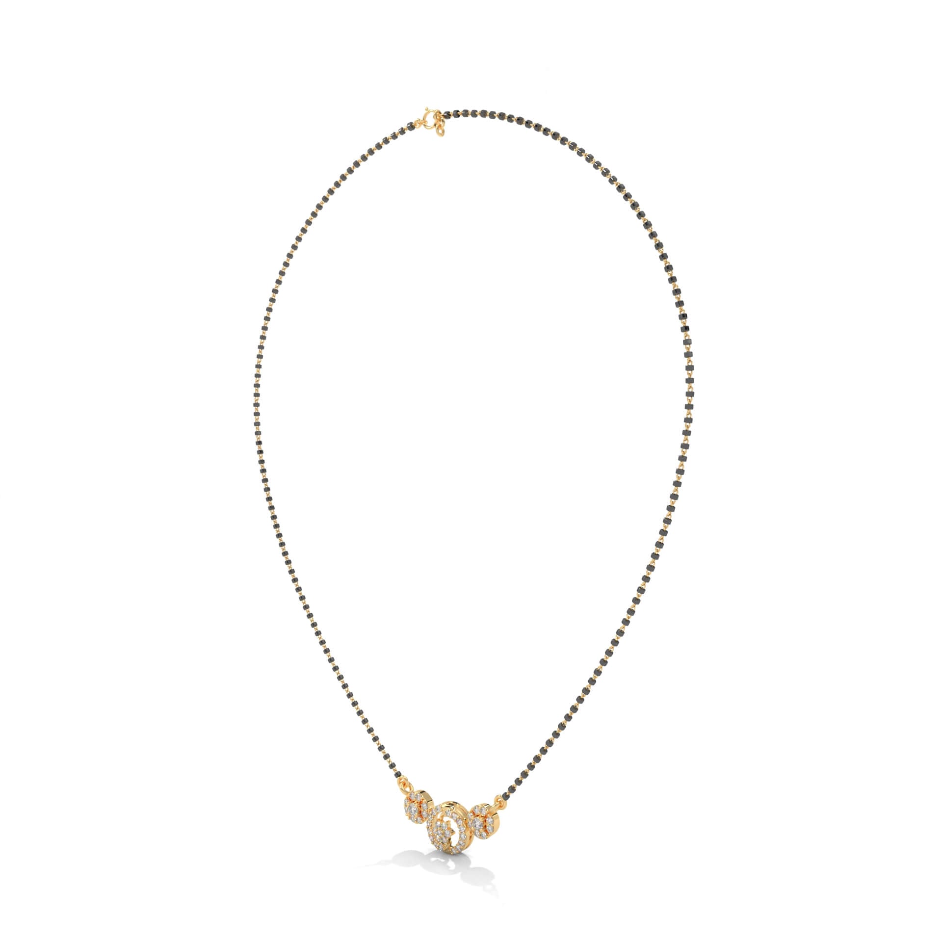 Giana Silver Mangalsutra | 22KT Gold Vermeil - Shinez By Baxi Jewellers