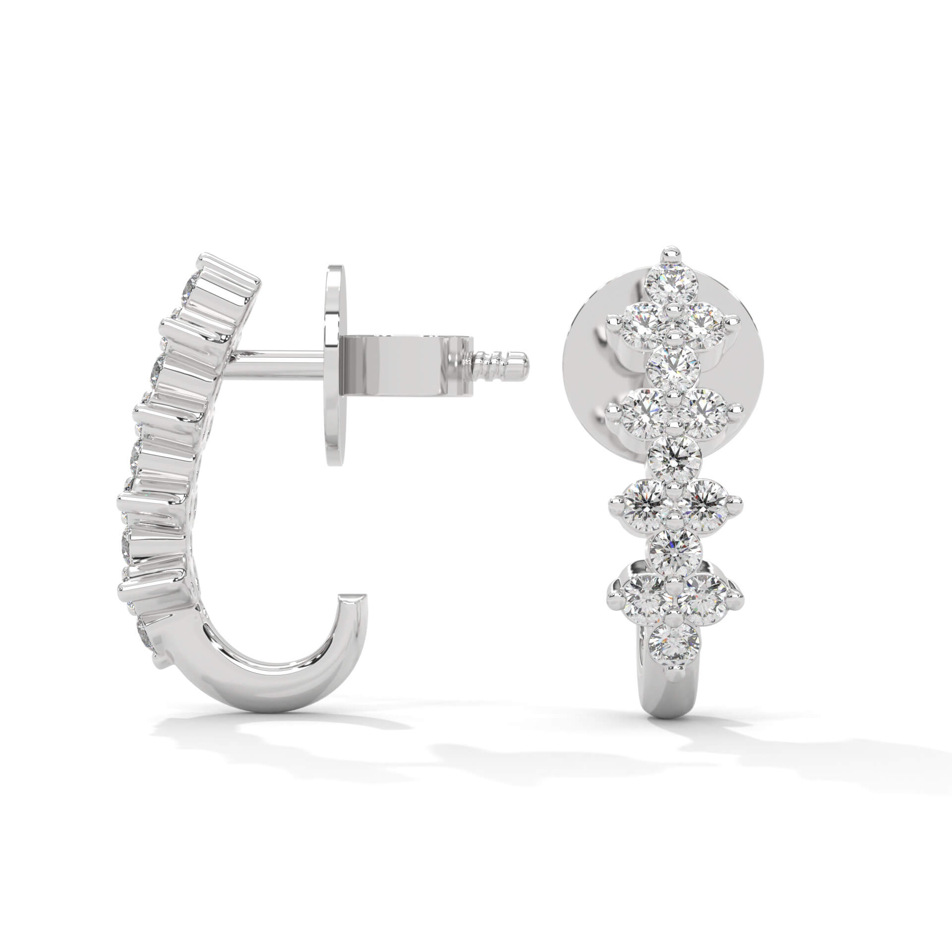 Freydis Silver Hoop Earrings for Women - Shinez By Baxi Jewellers