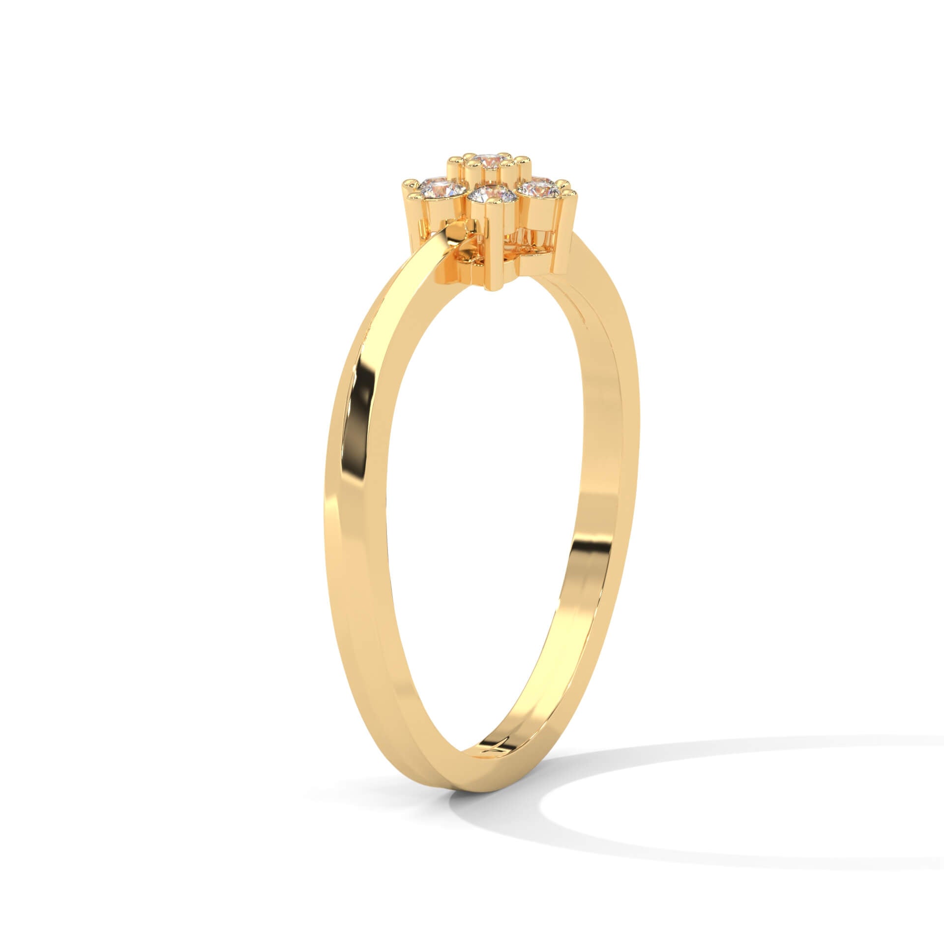 Rosalina Daily Wear Silver Ring for Women - Shinez By Baxi Jewellers