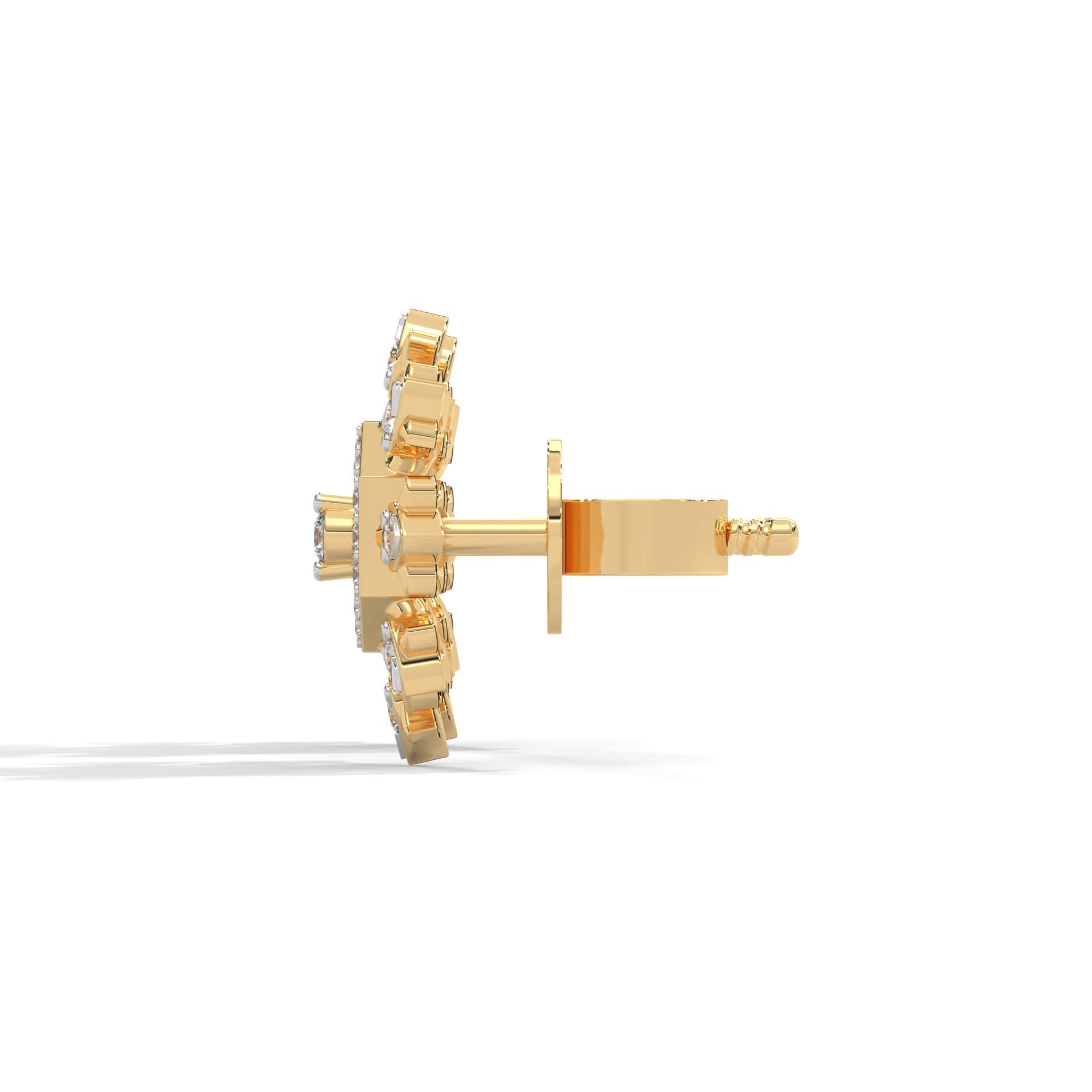 Violet Silver Earrings for Women | 22KT Gold Vermeil - Shinez By Baxi Jewellers