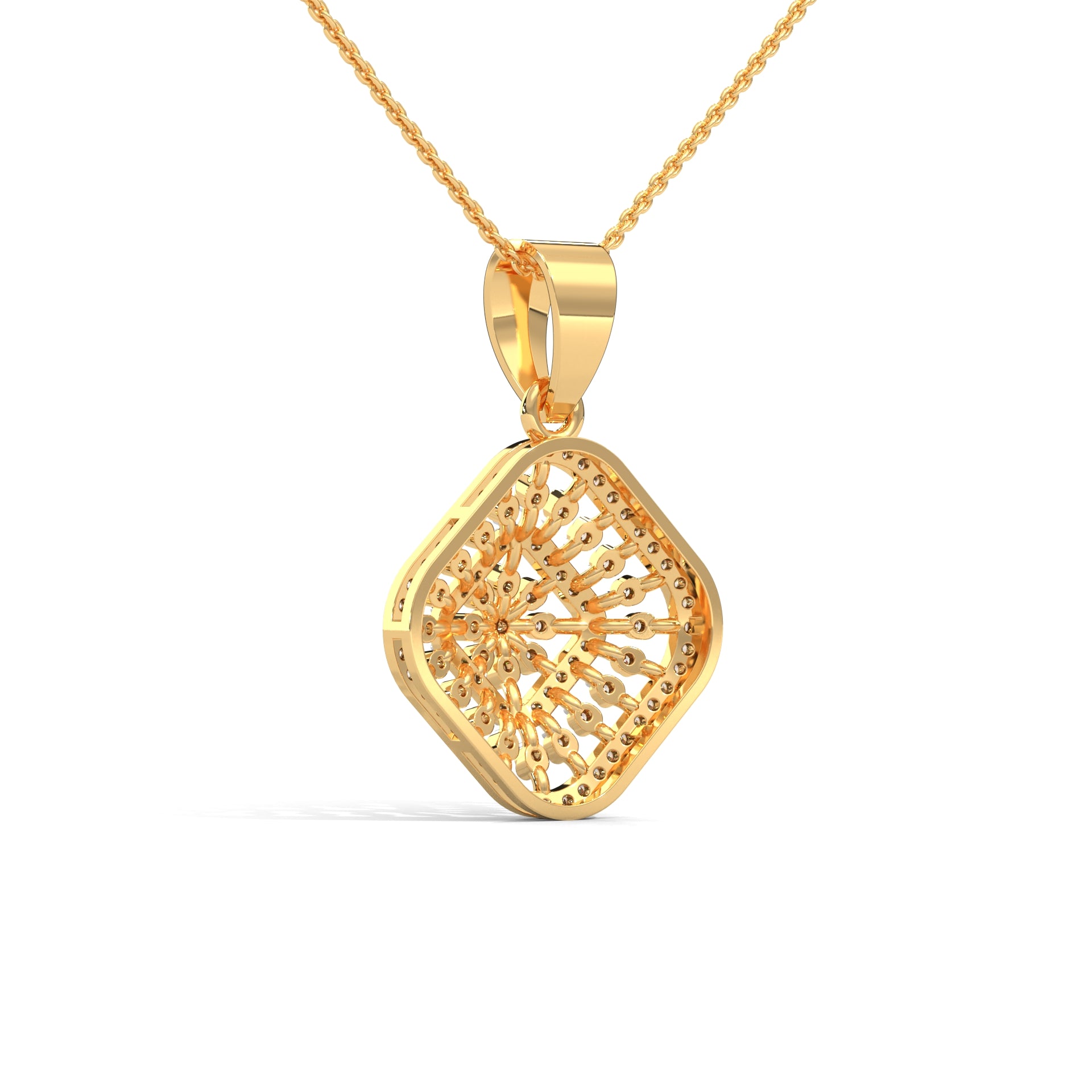 Solana Moissanite Pendant and Earrings Set - Shinez By Baxi Jewellers