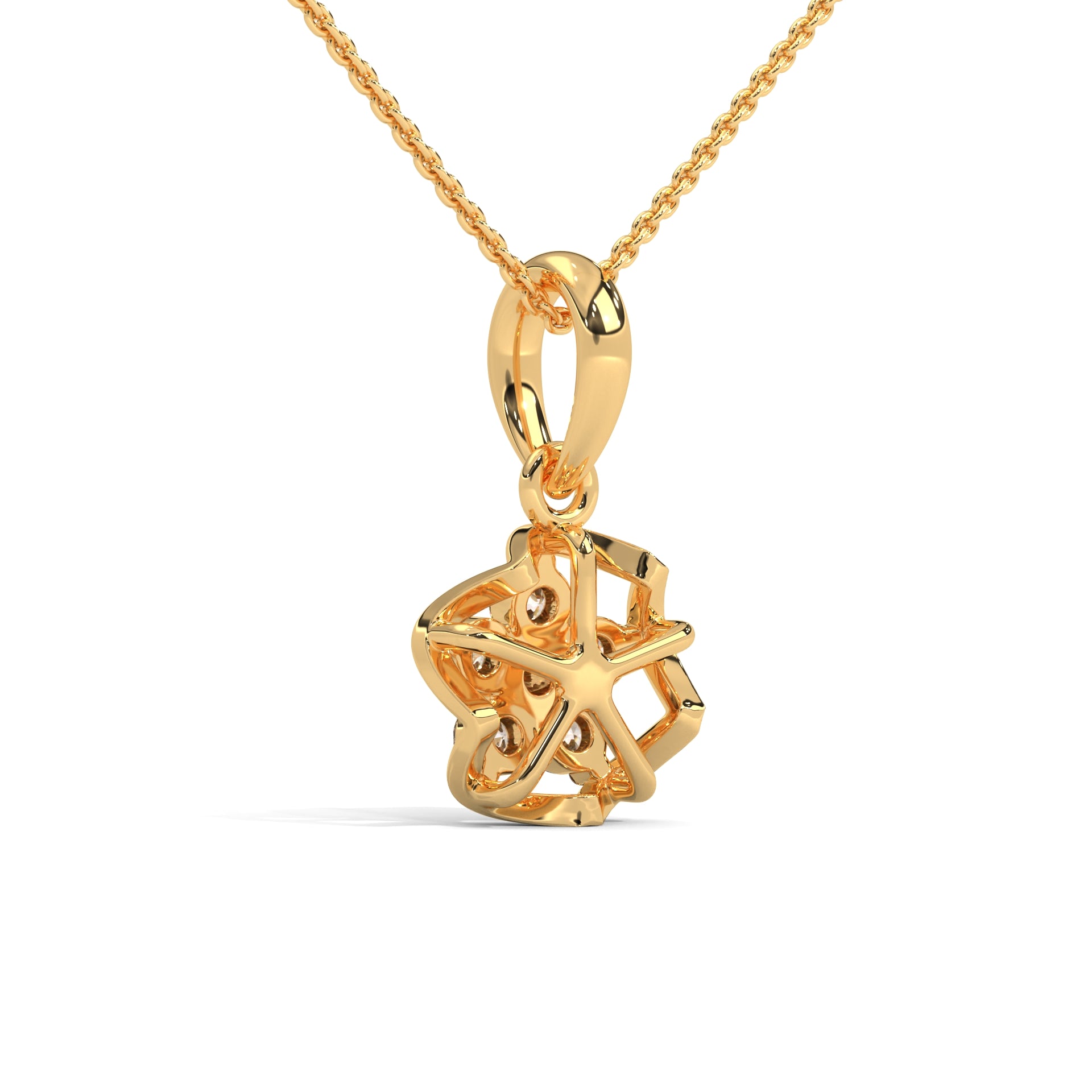 Harmony Moissanite Pendant and Earrings Set - Shinez By Baxi Jewellers