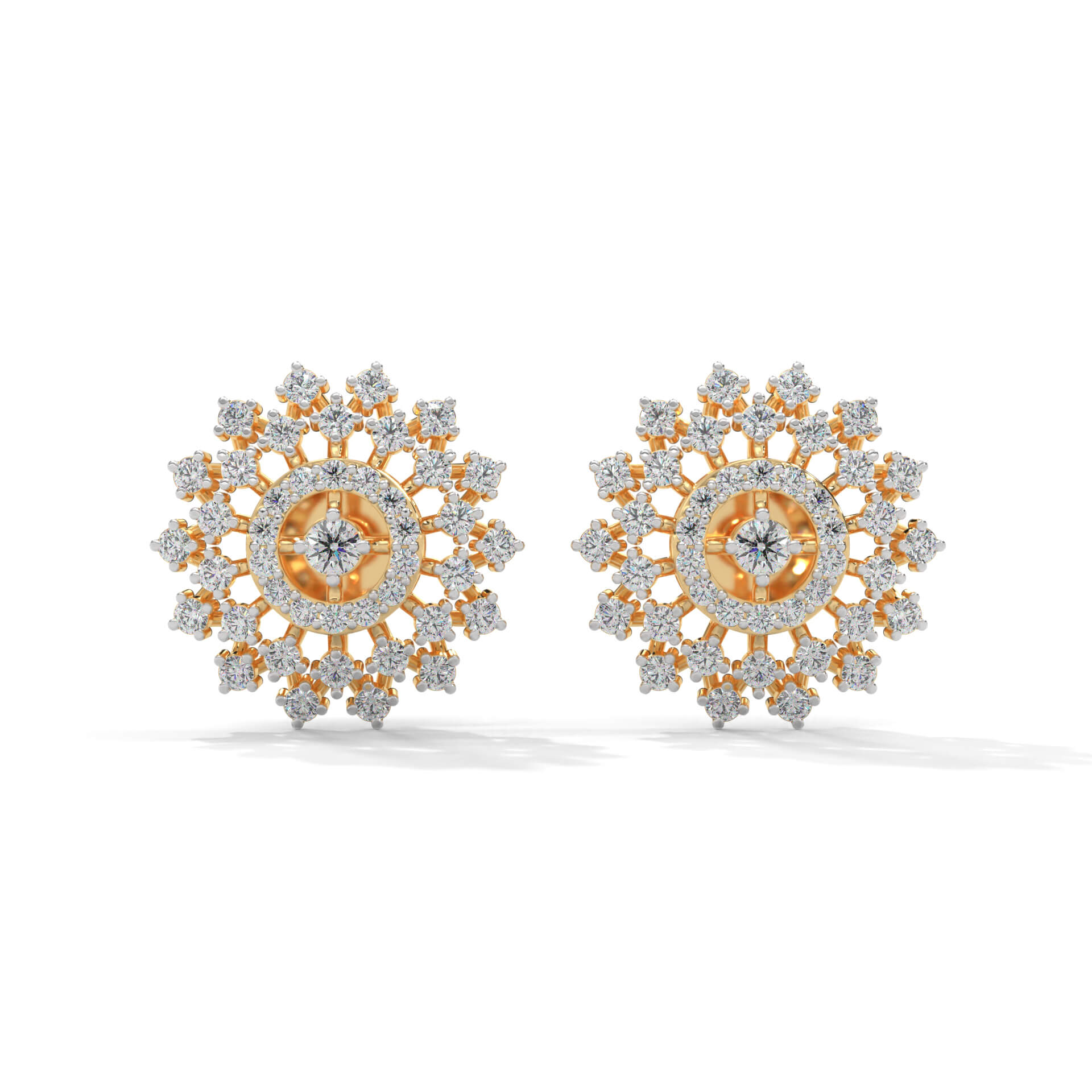 Audrey Silver Stud Earrings for Women - Shinez By Baxi Jewellers
