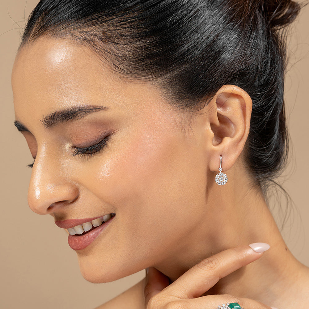 Brie Silver Moissanite Adjustable Ring - Shinez By Baxi Jewellers