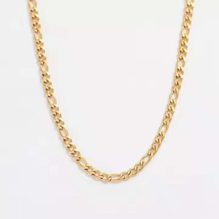 Fiyan Cuban Chain Necklace | 18kt Gold Coated - Shinez By Baxi Jewellers