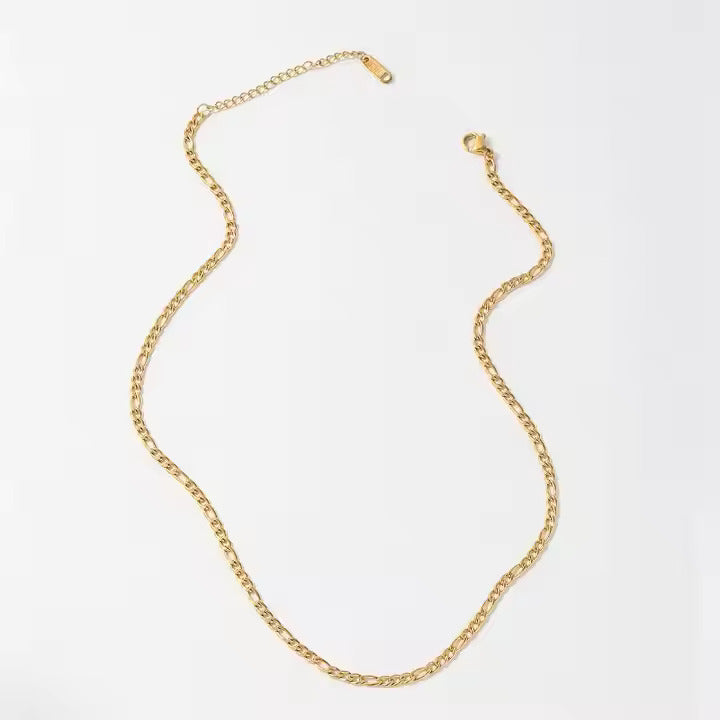 Fiyan Cuban Chain Necklace | 18kt Gold Coated - Shinez By Baxi Jewellers