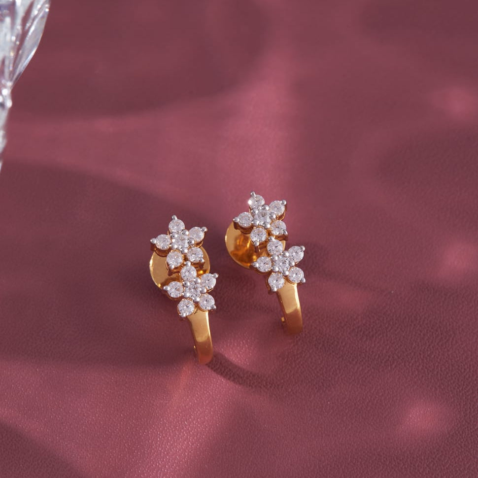 Jovial Silver Earrings for Women | 22KT Gold Vermeil - Shinez By Baxi Jewellers