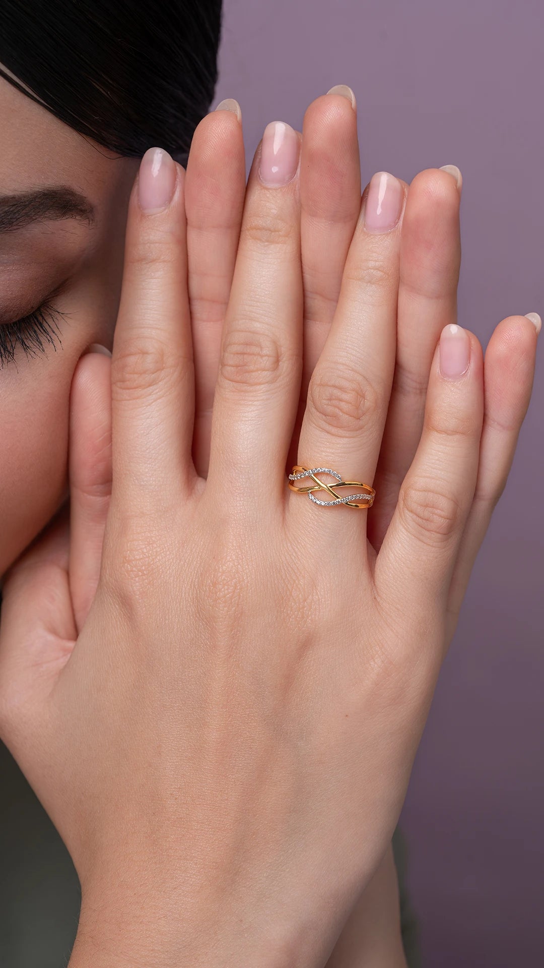 Neisha Silver Adjustable Ring | 22KT Gold Vermeil - Shinez By Baxi Jewellers