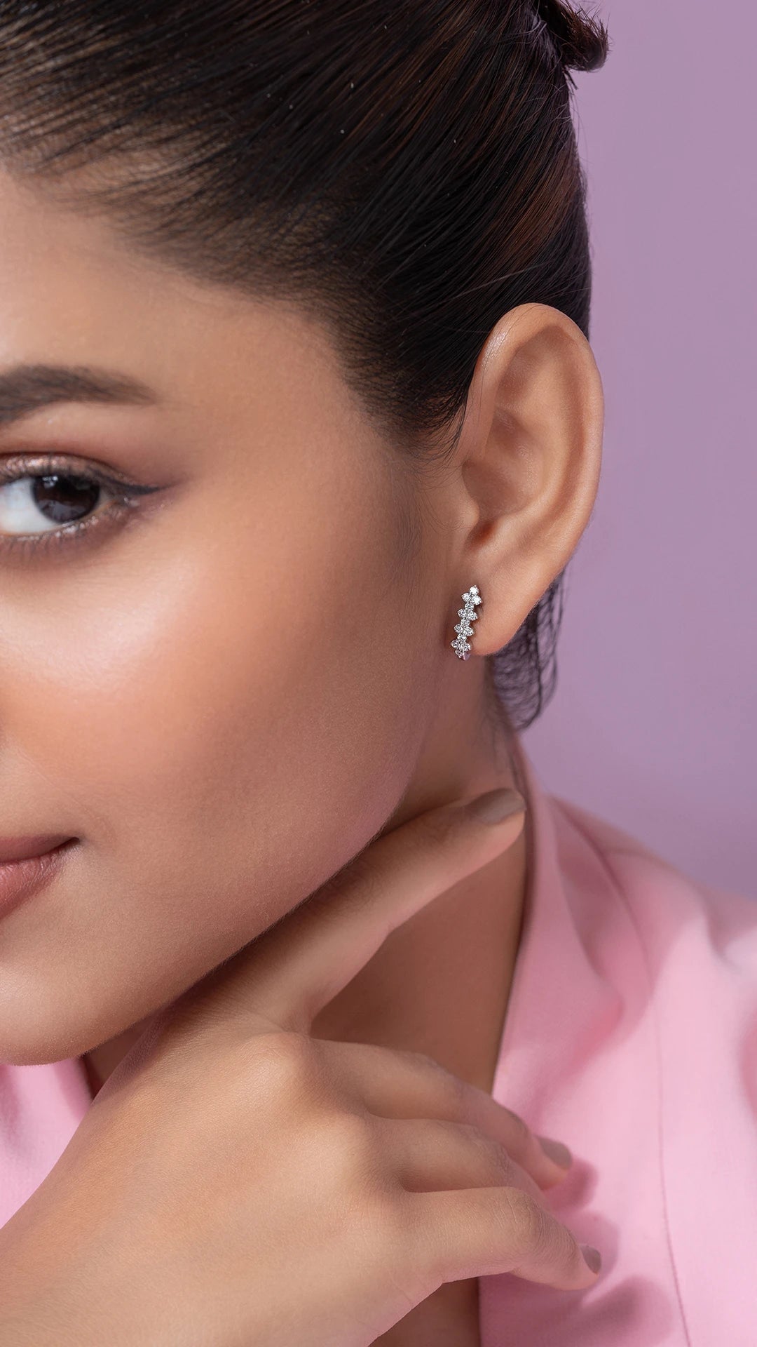 Freydis Silver Hoop Earrings for Women - Shinez By Baxi Jewellers