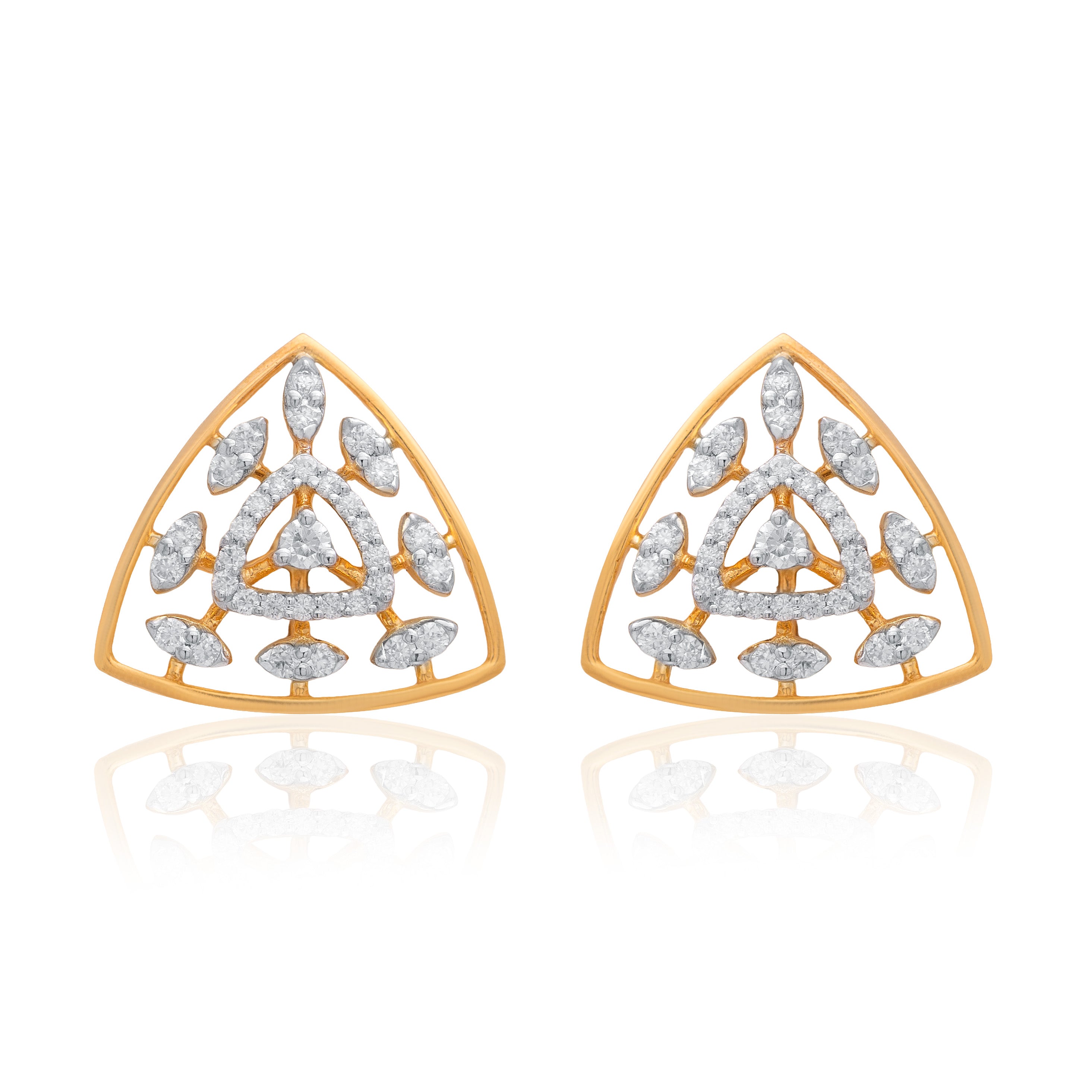 Prism Moissanite Pendant and Earrings Set - Shinez By Baxi Jewellers