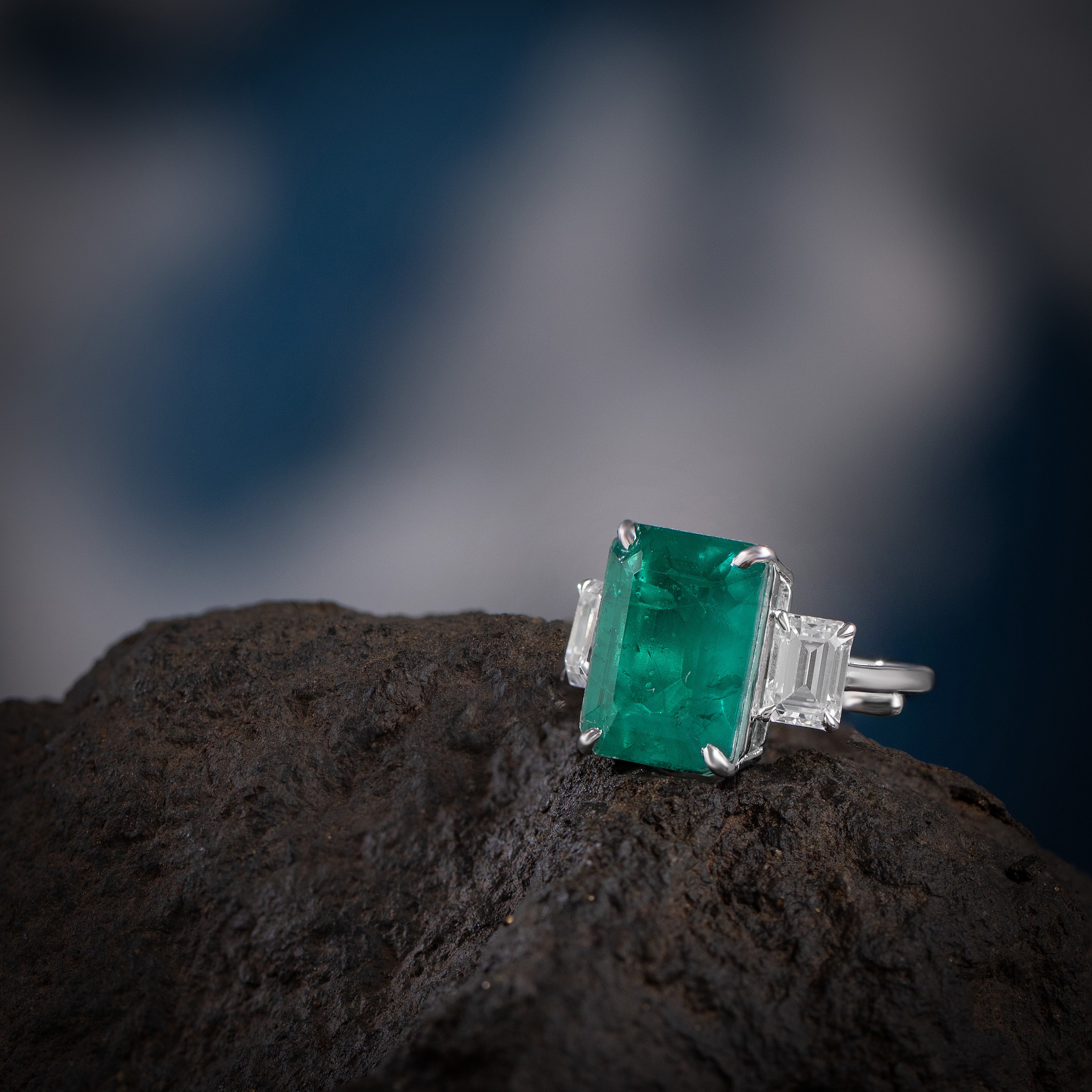 Zinu Silver Moissanite Adjustable Ring - Shinez By Baxi Jewellers