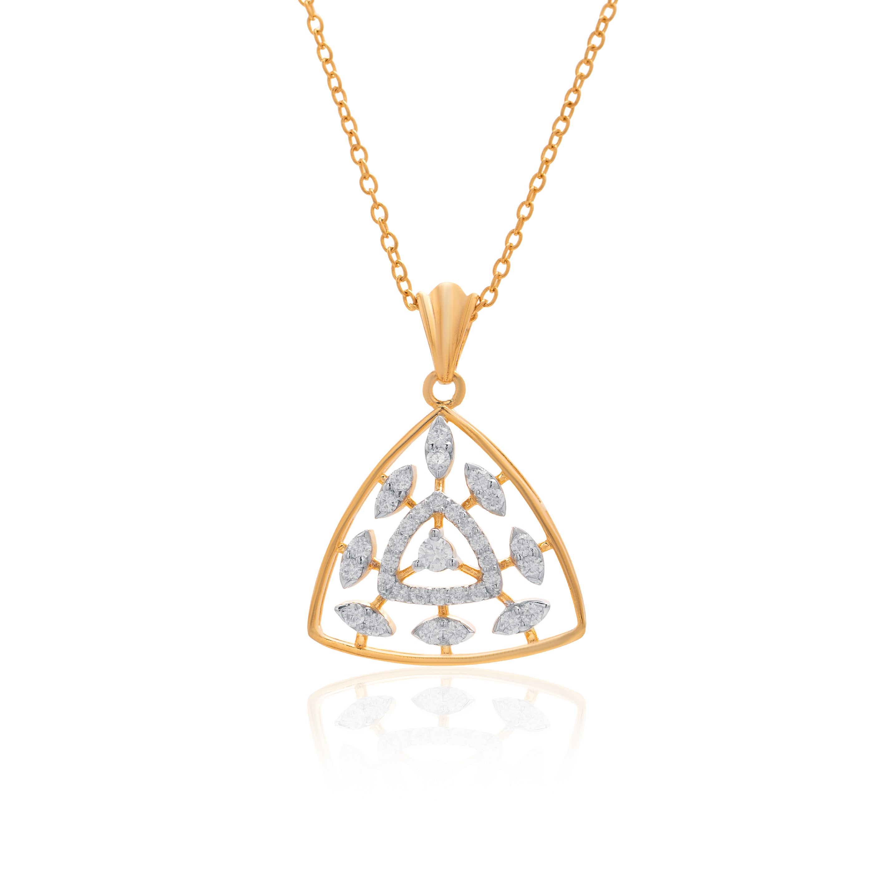 Prism Moissanite Pendant and Earrings Set - Shinez By Baxi Jewellers