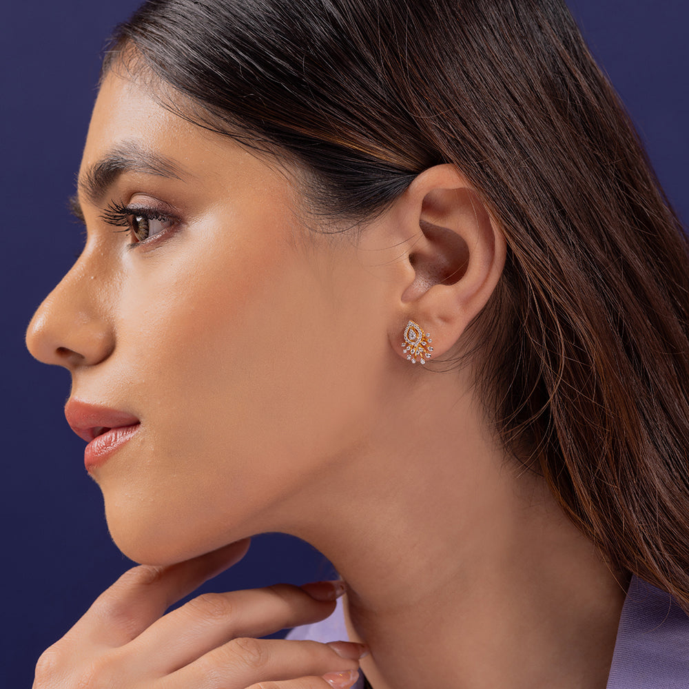 Juliet Moissanite Pendant and Earrings Set - Shinez By Baxi Jewellers