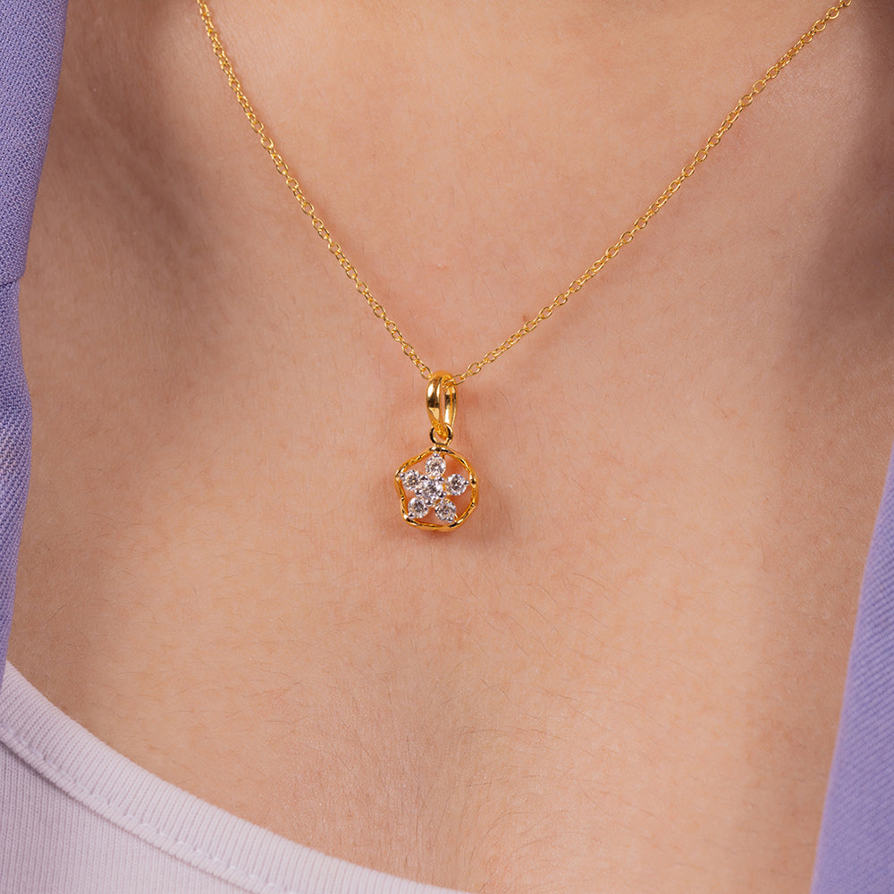 Harmony Moissanite Pendant and Earrings Set - Shinez By Baxi Jewellers