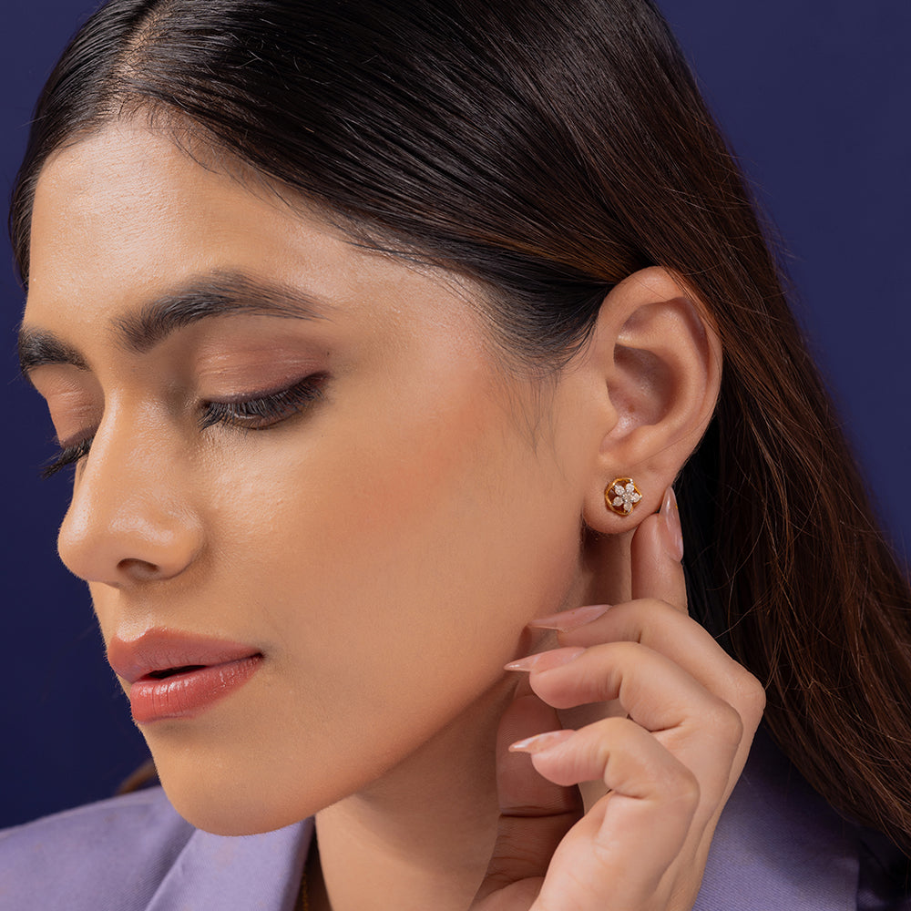 Harmony Moissanite Pendant and Earrings Set - Shinez By Baxi Jewellers