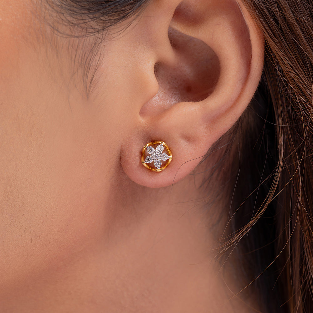 Harmony Moissanite Pendant and Earrings Set - Shinez By Baxi Jewellers