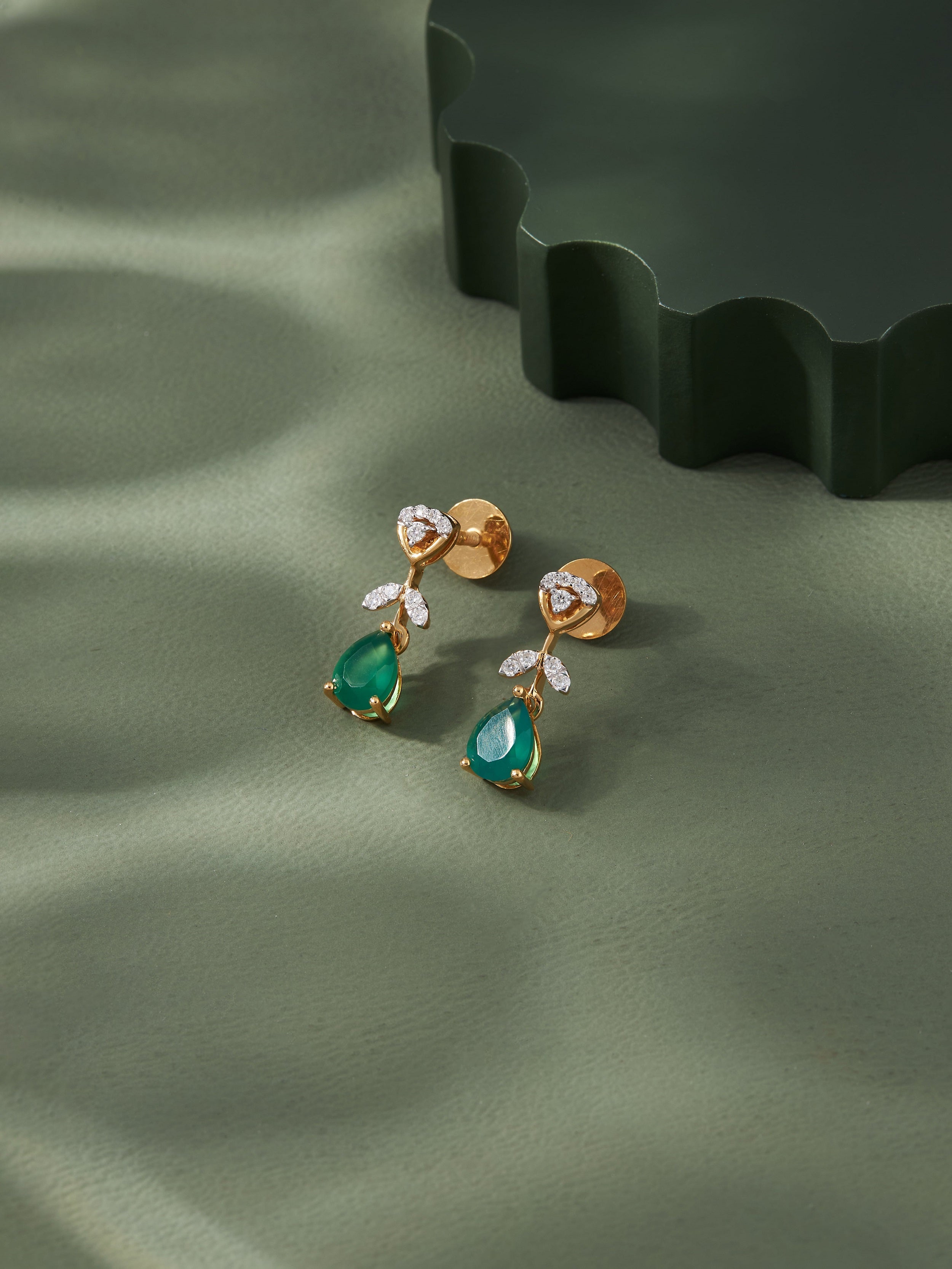 Ursa Silver Drop Earrings | 22KT Gold Vermeil - Shinez By Baxi Jewellers