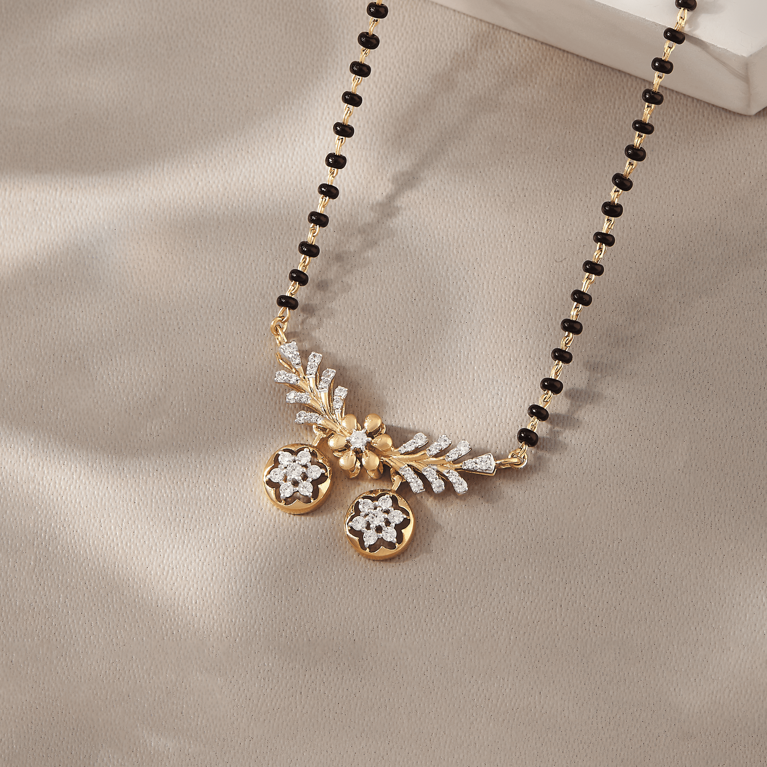 Divine Silver Mangalsutra for Women | 22KT Gold Vermeil - Shinez By Baxi Jewellers