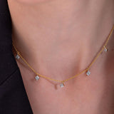 Ekiya Silver Station Necklace for Women - Shinez By Baxi Jewellers