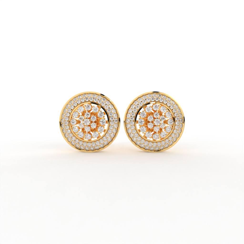 Emil Silver Stud Earrings for Women - Shinez By Baxi Jewellers