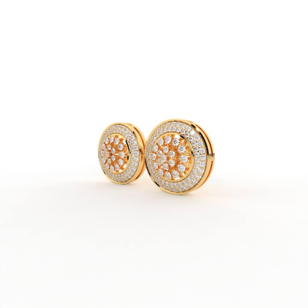 Emil Silver Stud Earrings for Women - Shinez By Baxi Jewellers