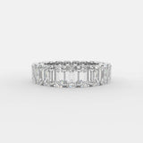 Gana Fashion Emerald Eternity Silver Band Ring For Women - Shinez By Baxi Jewellers